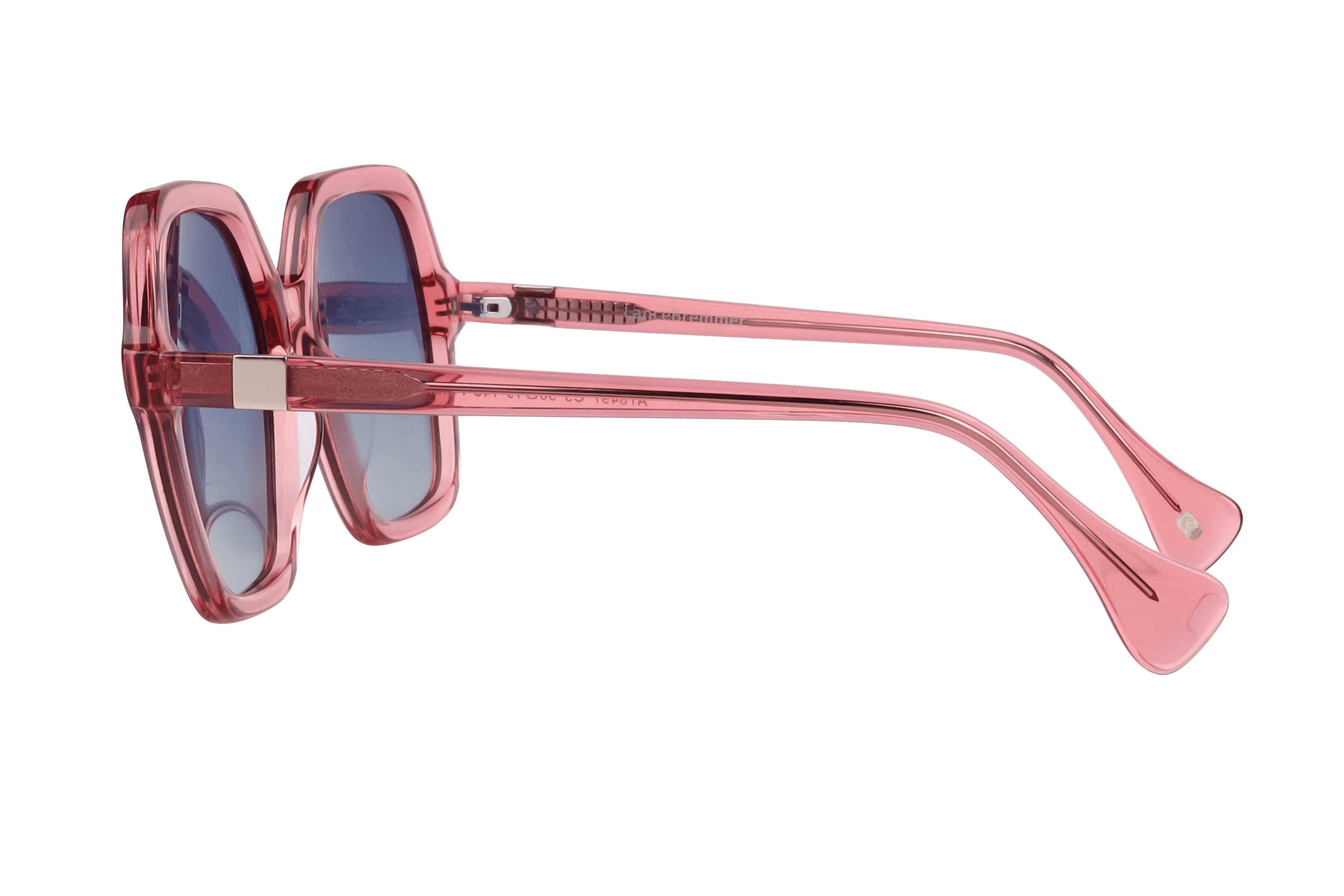 Lancebremmer AT8497 Sunglass Transparent Pink Female Full Sh Sunglass — Transparent Pink frame — view 3