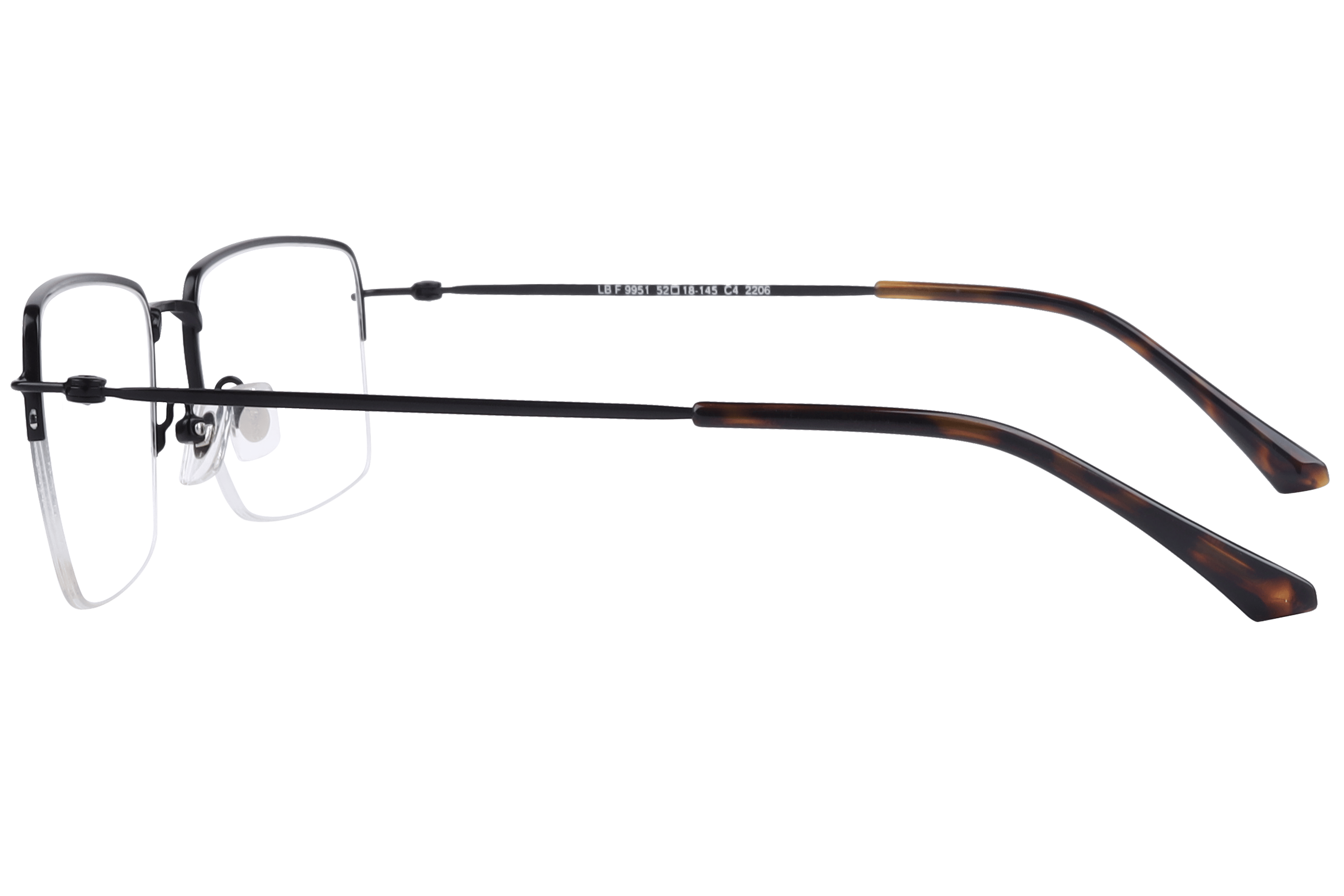 Lancebremmer 9951 Frame Black Male Supra Metal Frame — Black frame — view 3
