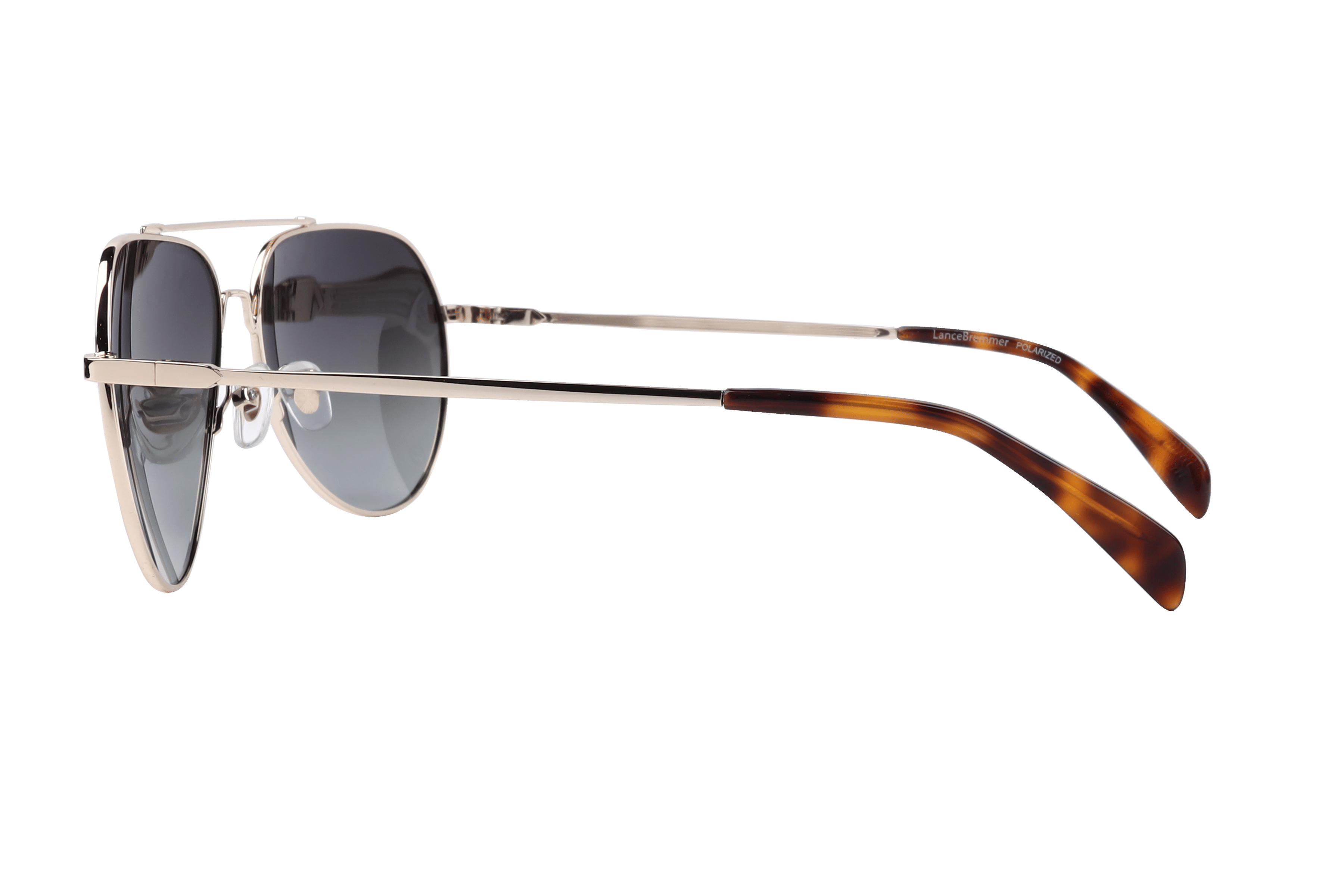 Lancebremmer LB5105 Sunglass Gold Male Full Metal Sunglass — Gold frame — view 3