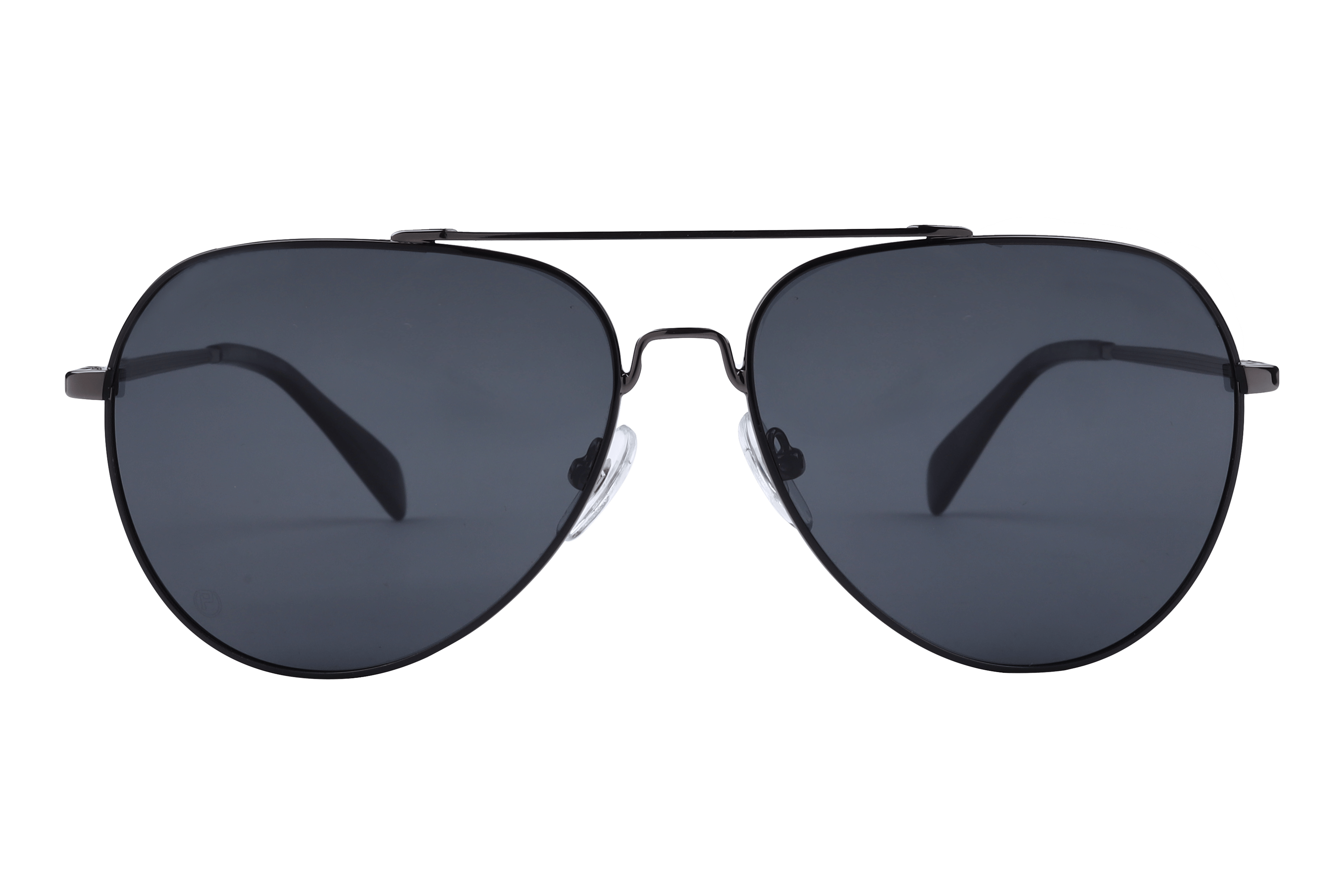 Lancebremmer LB5105 Sunglass Black Male Full Metal Sunglass — Black frame — view 2