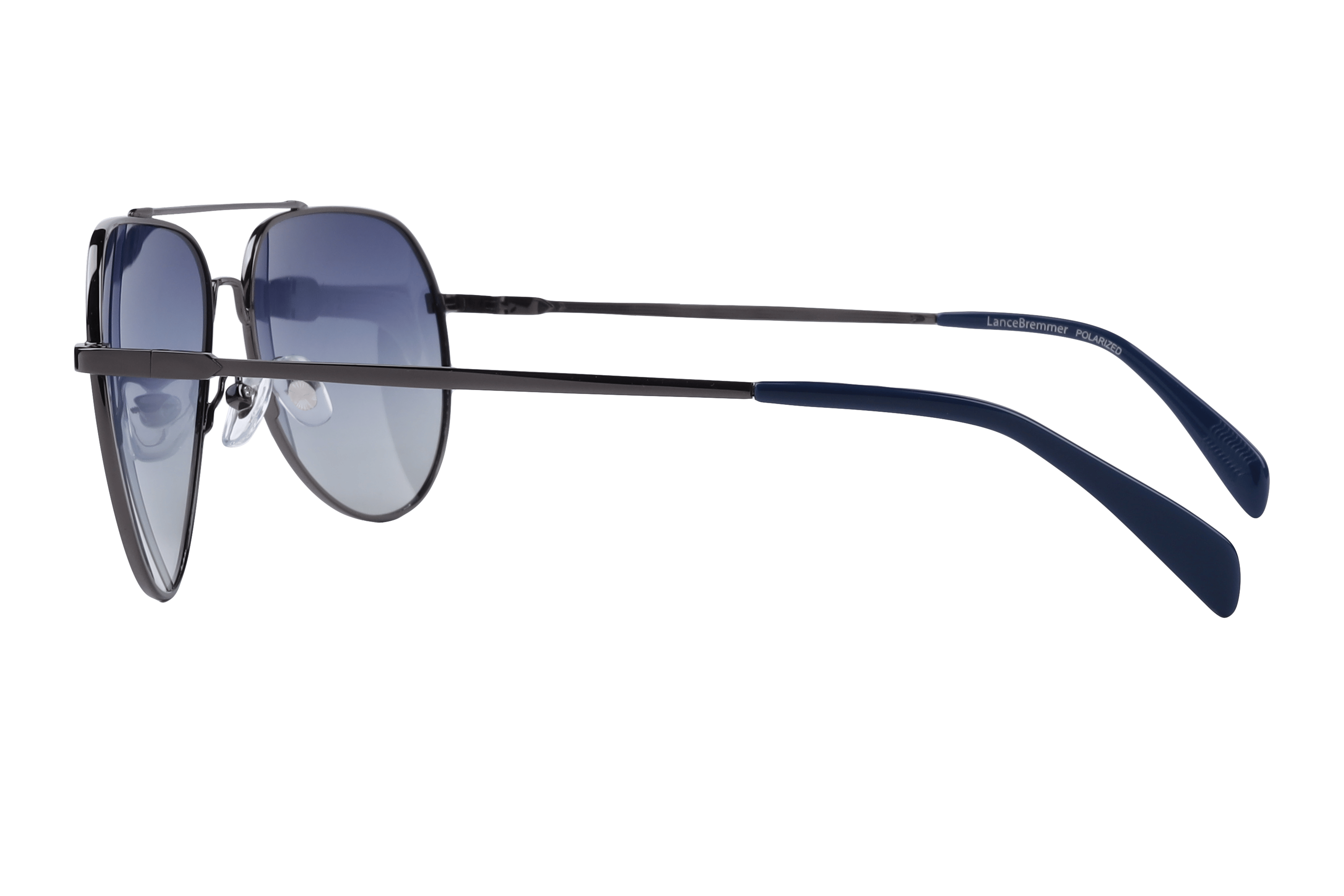 Lancebremmer LB5105 Sunglass Gun Metal Male Full Metal Sunglass — Gun Metal frame — view 3