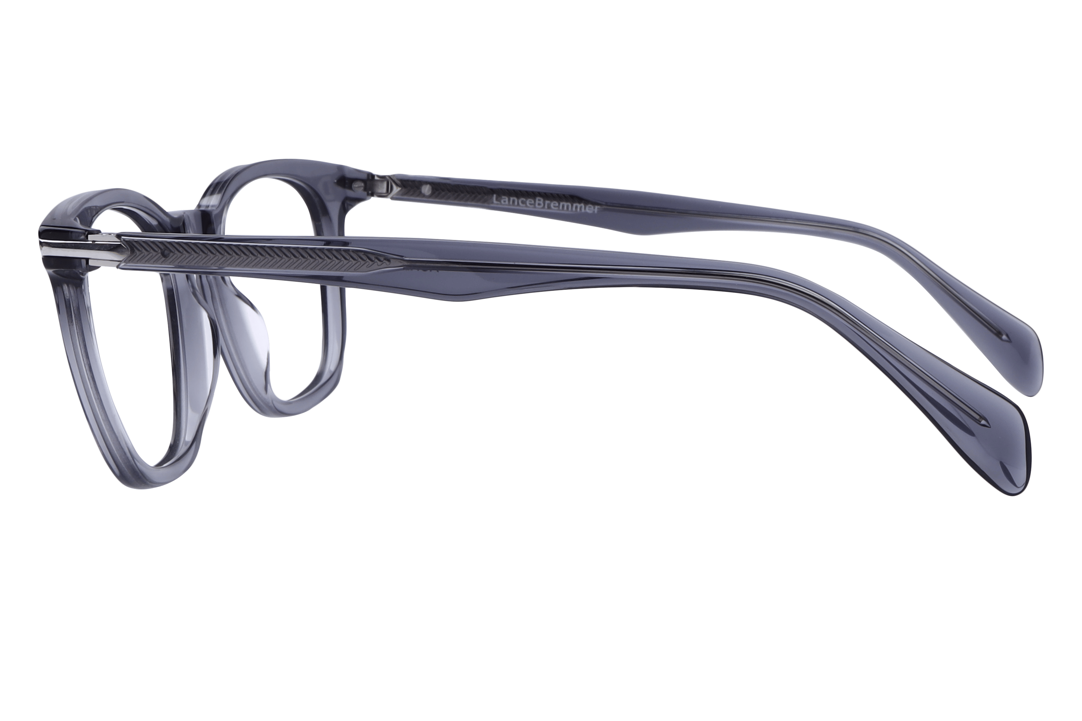 Lancebremmer ASR2024 Frame Transparent Grey Male Full Shell Frame — Transparent Grey frame — view 3