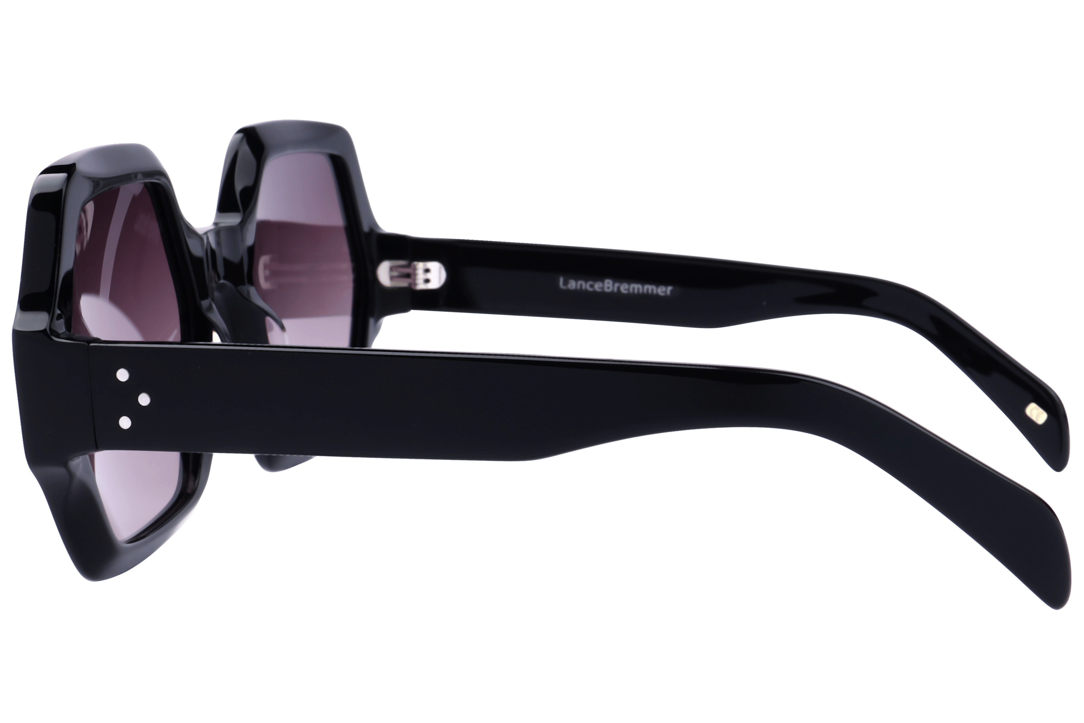 Lancebremmer AT8540 Sunglass Black Female Full Shell Sunglass — Black frame — view 3
