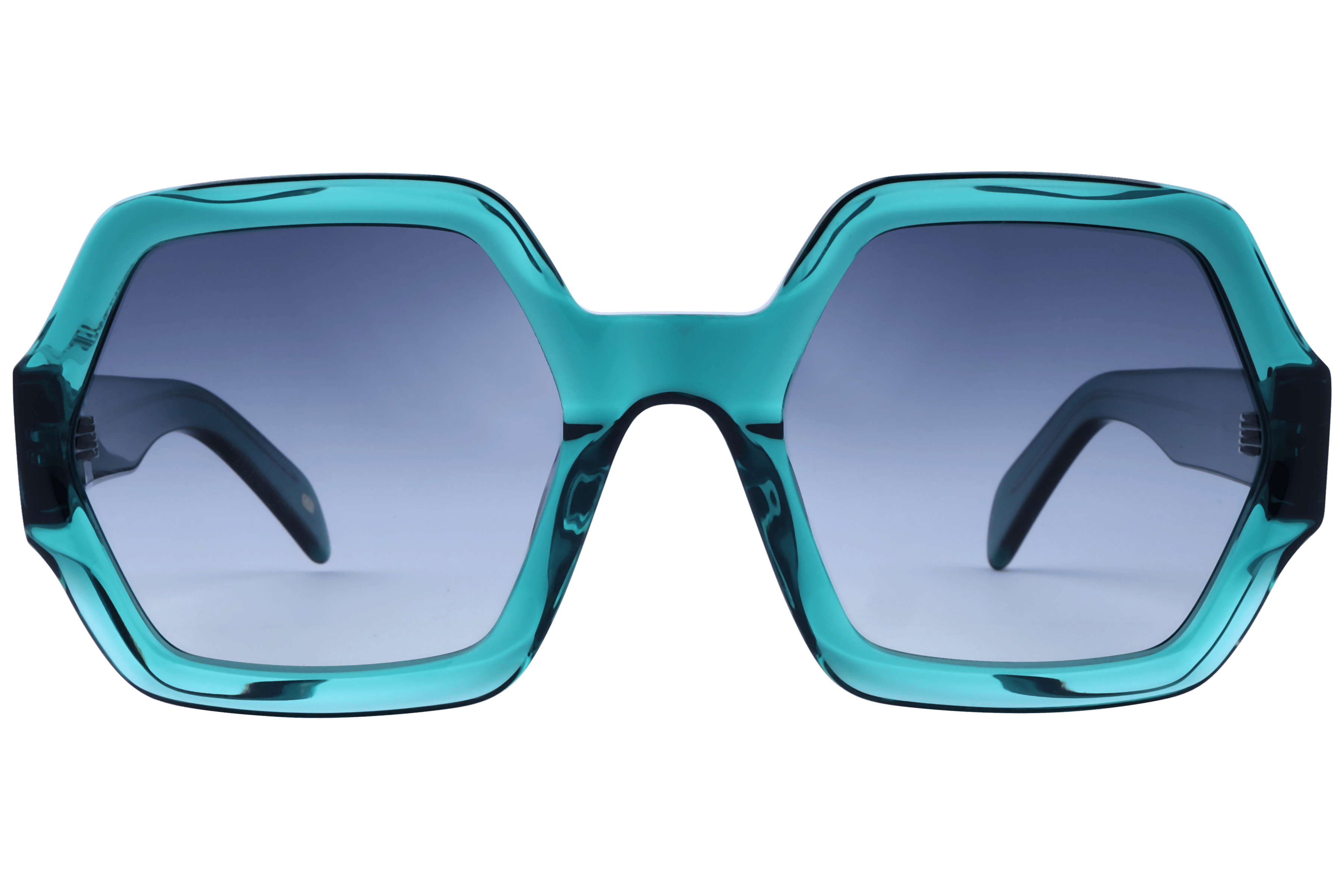 Lancebremmer AT8540 Sunglass Transparent Green Female Full S Sunglass — Transparent Green frame — view 2