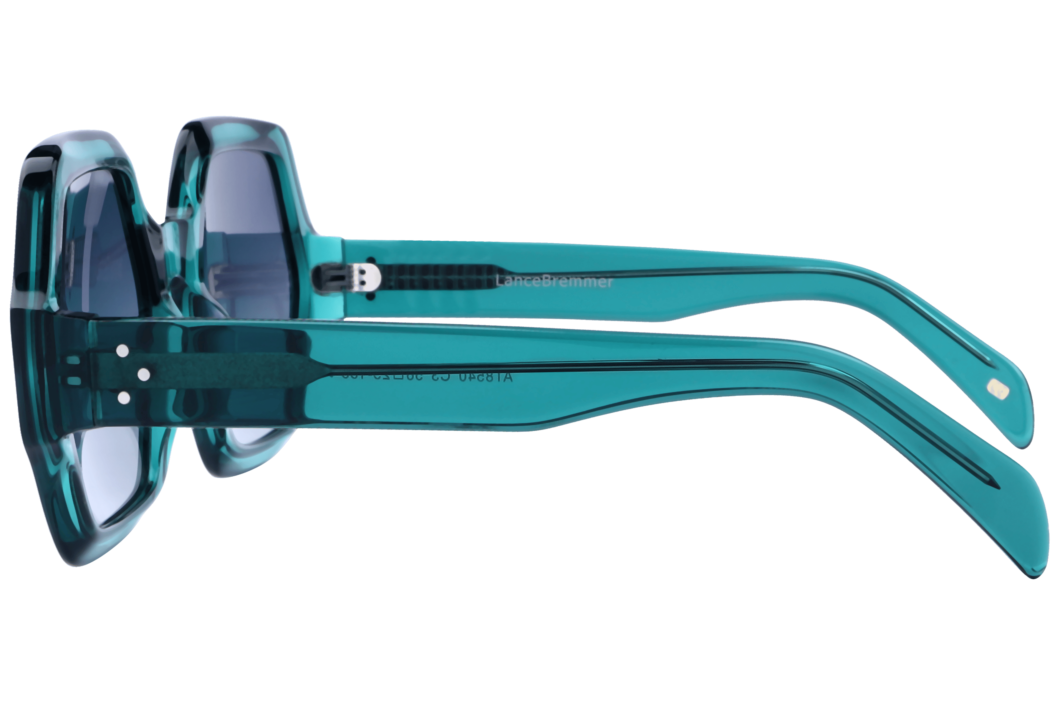 Lancebremmer AT8540 Sunglass Transparent Green Female Full S Sunglass — Transparent Green frame — view 3