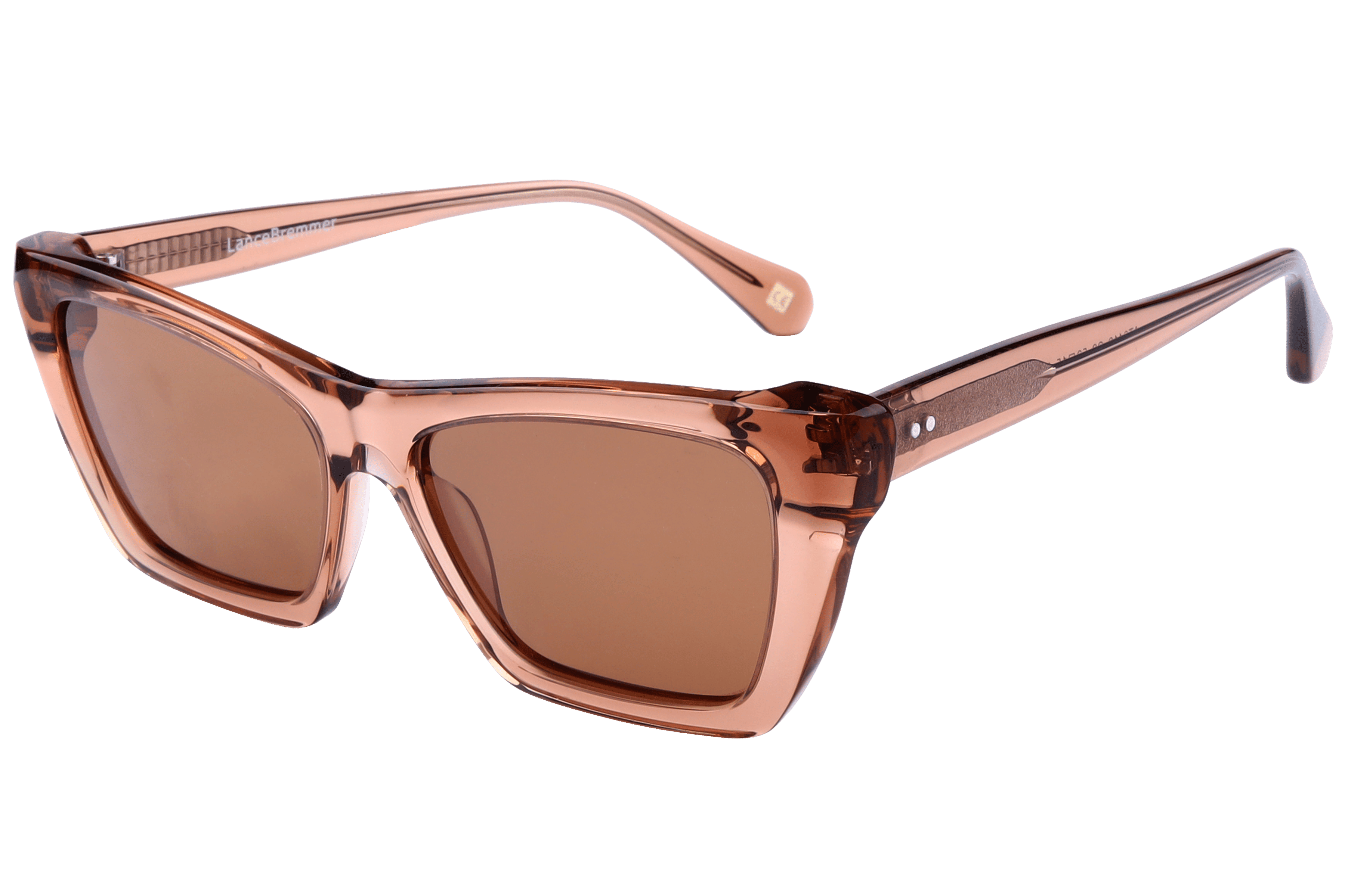 Lancebremmer AT8419 Sunglass Transparent Brown Female Full S Sunglass — Transparent Brown frame — alternate view