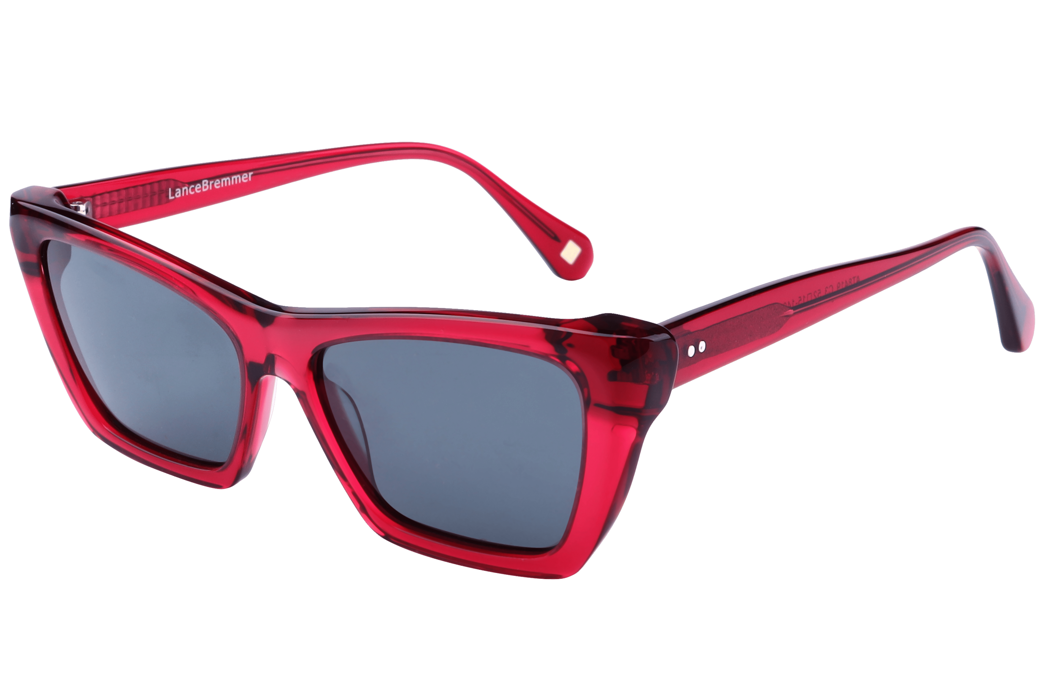 Lancebremmer AT8419 Sunglass Transparent Violet Female Full Sunglass — Transparent Violet frame — alternate view