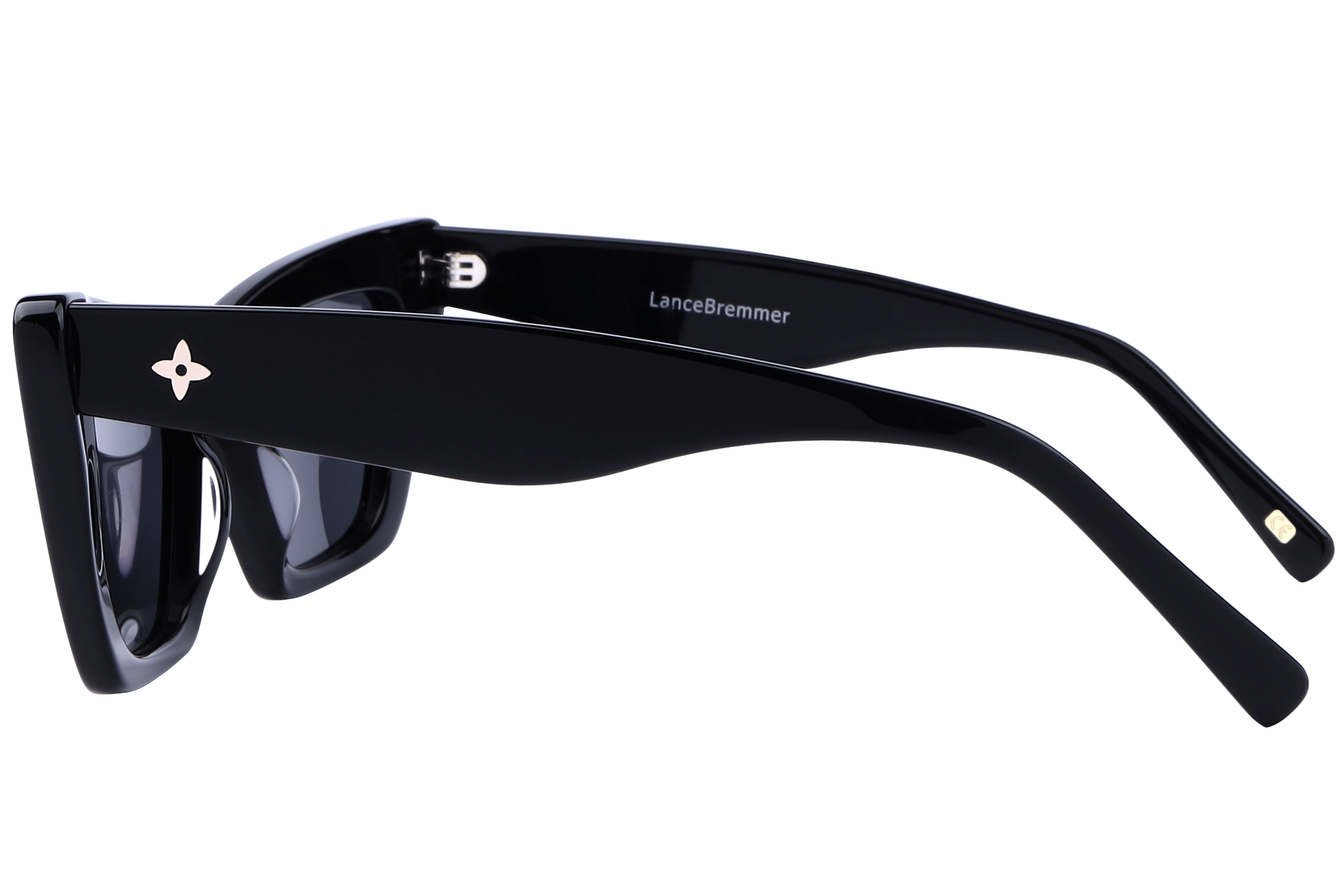 Lancebremmer AT8532 Sunglass Black Female Full Shell Sunglass — Black frame — view 3