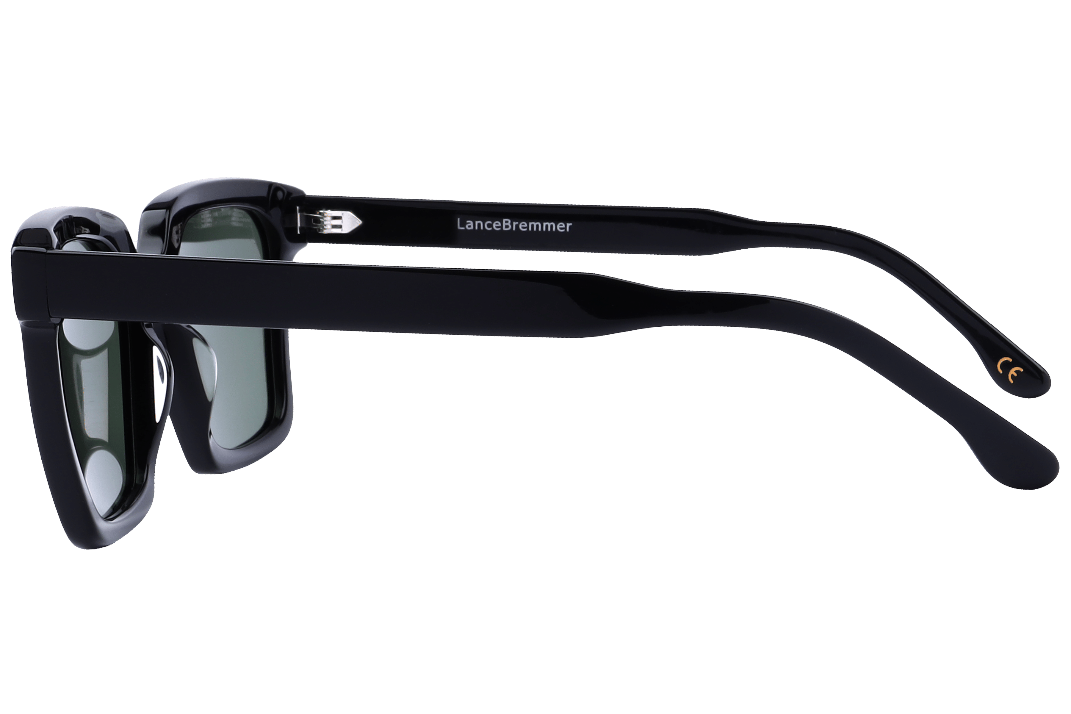 Lancebremmer AS6408 Sunglass Black Male Full Shell Sunglass — Black frame — view 3
