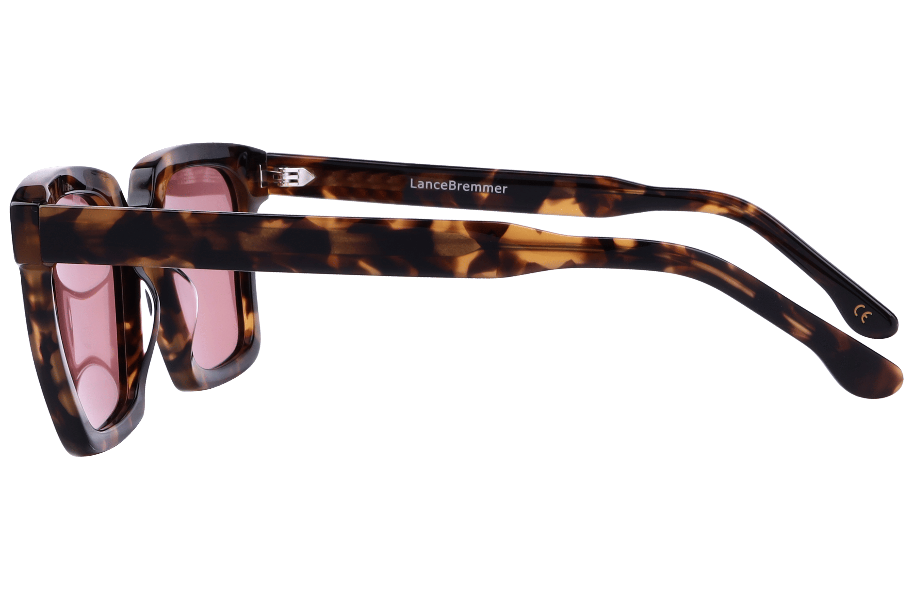 Lancebremmer AS6408 Sunglass Havana Male Full Shell Sunglass — Havana frame — view 3