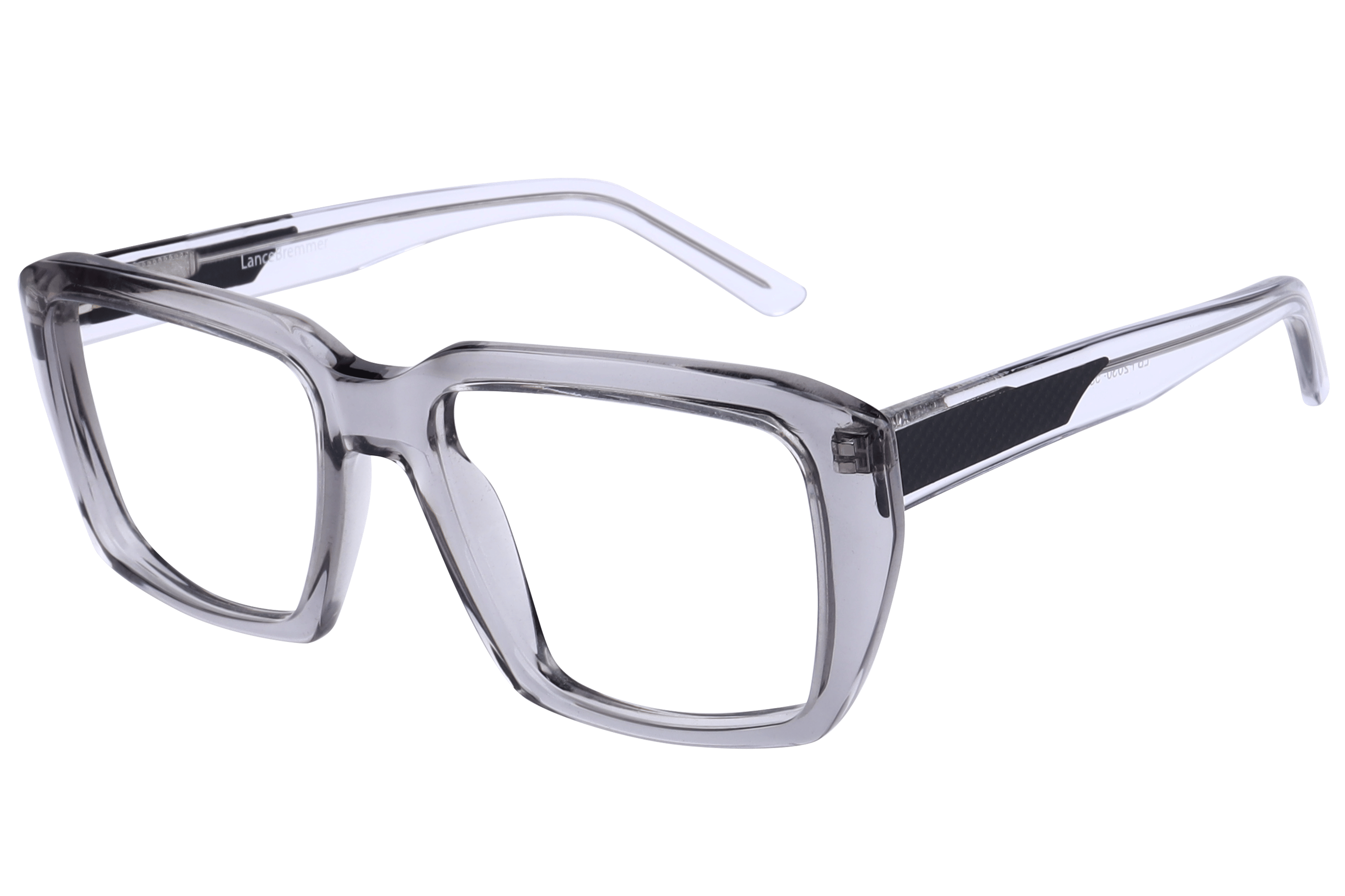 Lancebremmer F2030 Frame Transparent Grey Male Full Shell Frame — Transparent Grey frame — alternate view