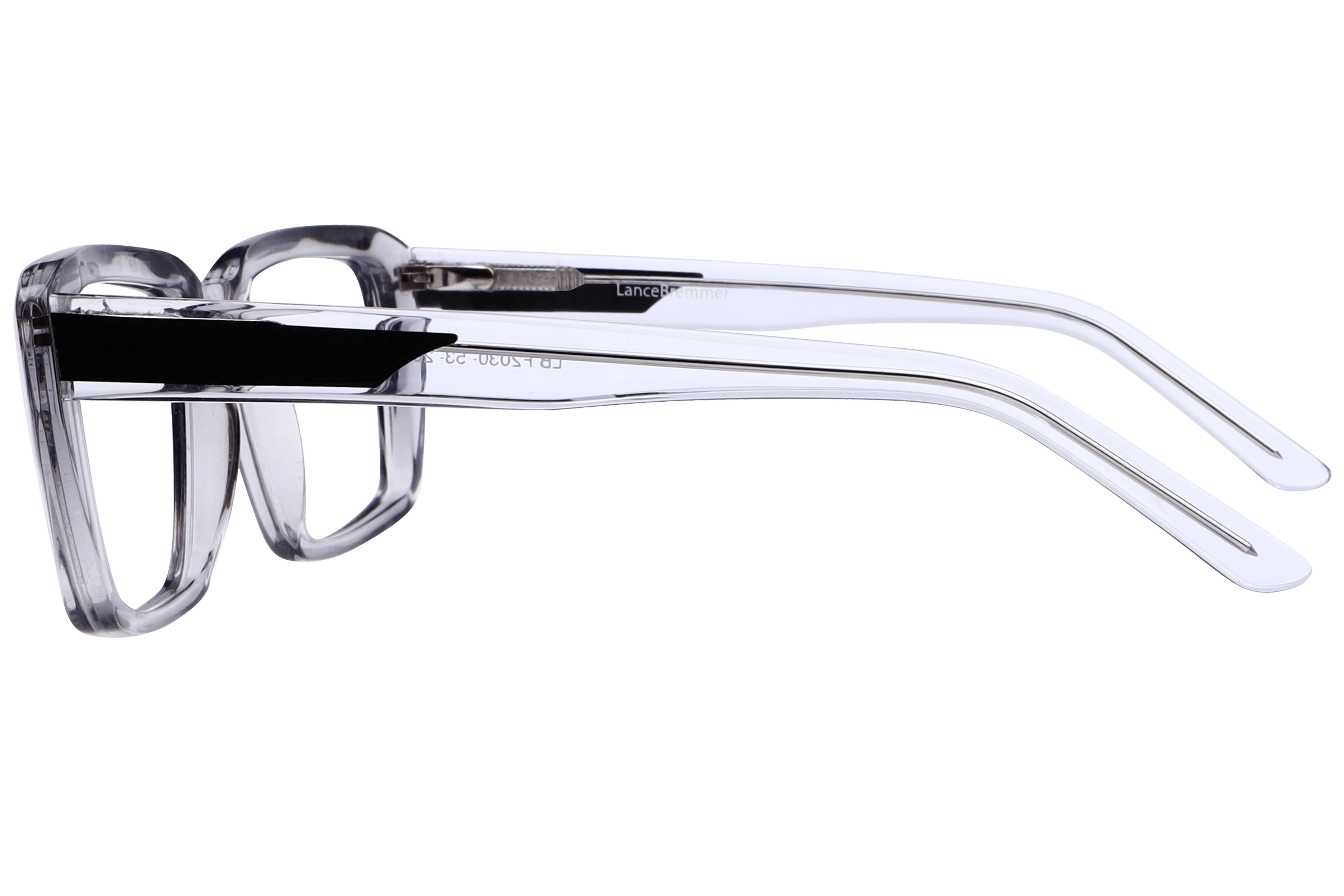 Lancebremmer F2030 Frame Transparent Grey Male Full Shell Frame — Transparent Grey frame — view 3