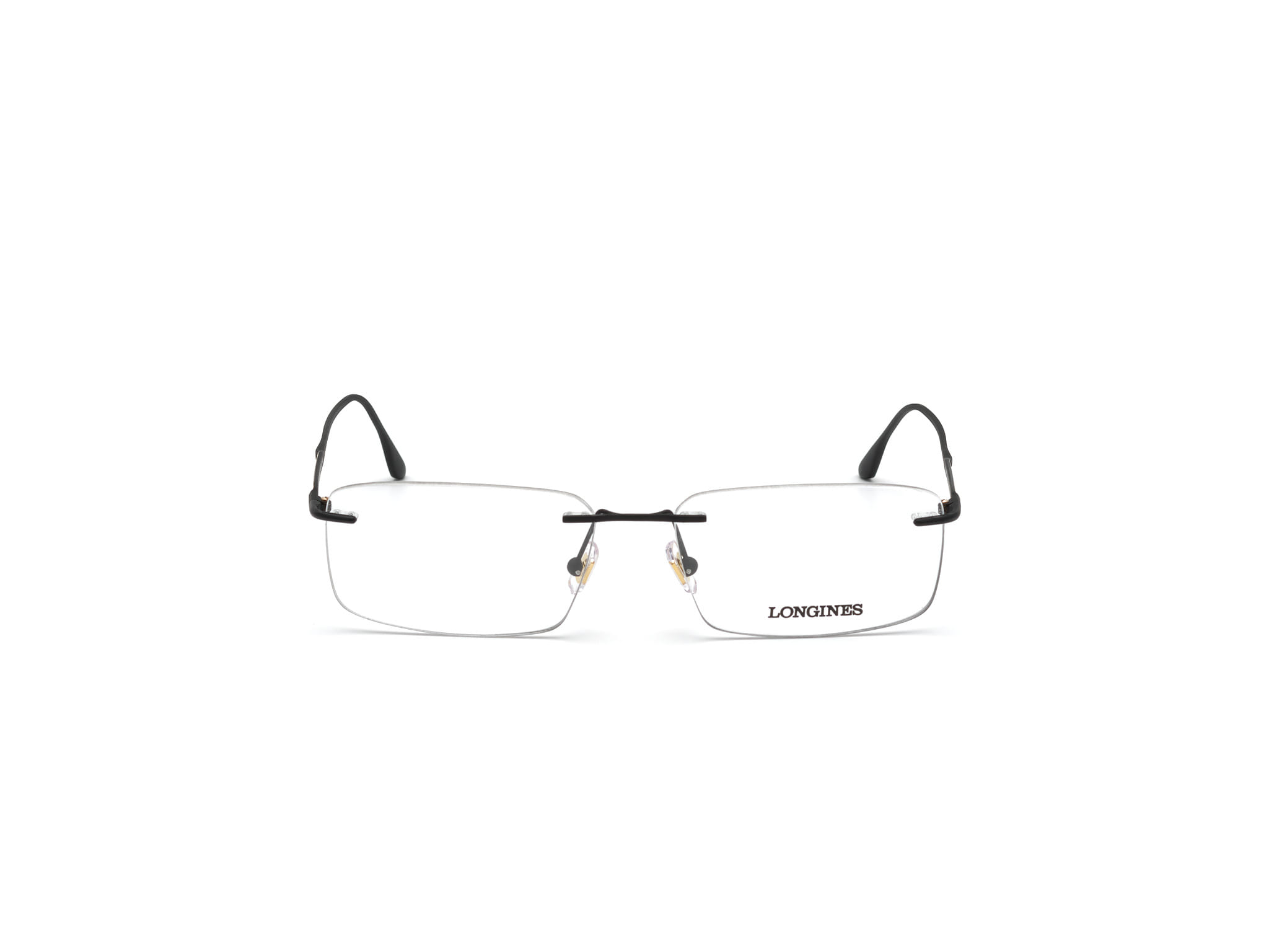 Longines LG5001-H Frame Black Male RimLess Metal Frame — Black frame