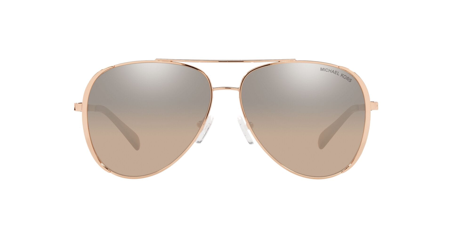 Michael Kors 0MK1101B Sunglass Rose Gold Female Full Metal Sunglass — Rose Gold frame