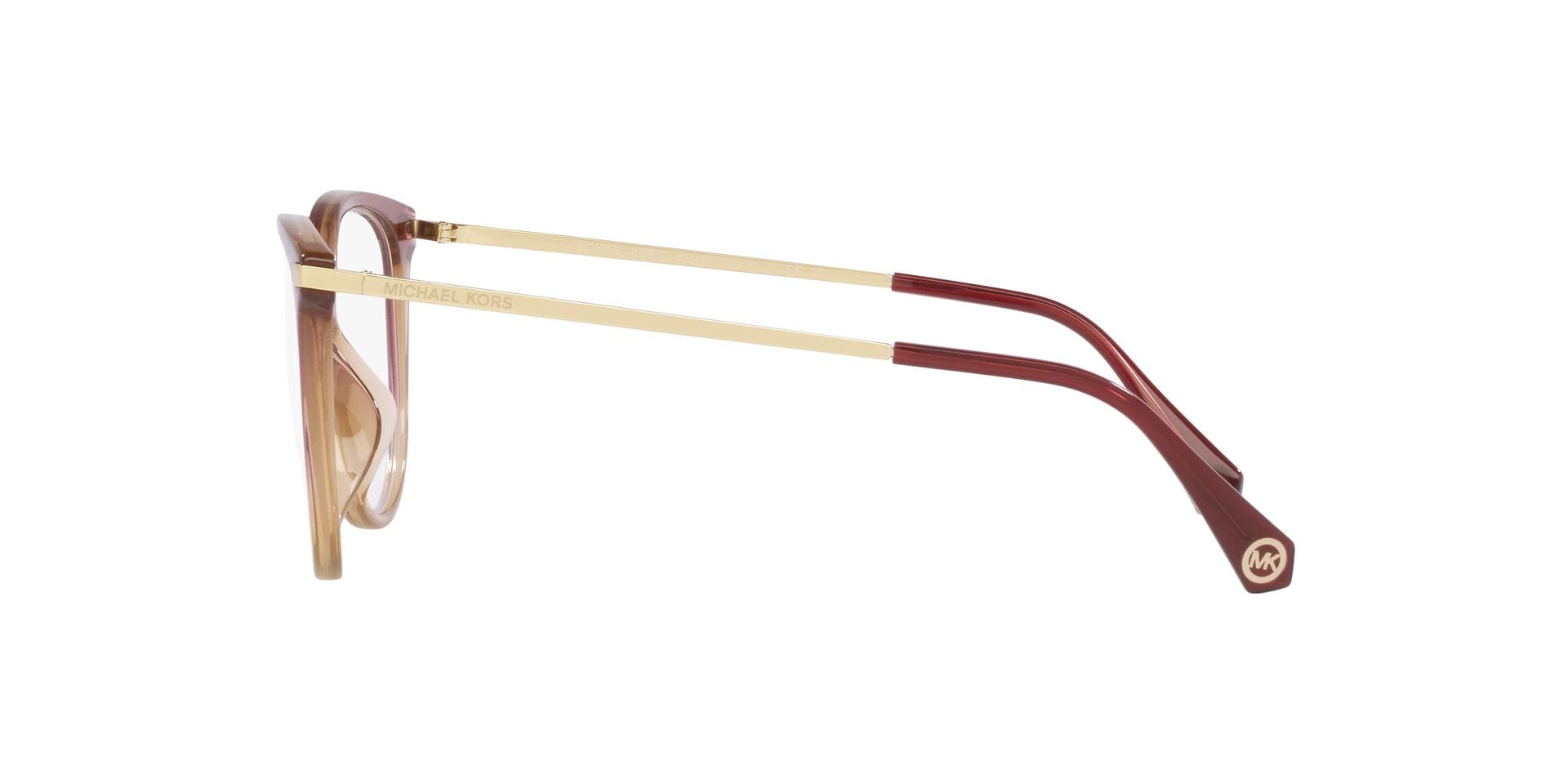 Michael Kors 0MK4106U Frame Transparent Brown Female Full Me Frame — Transparent Brown frame — view 3