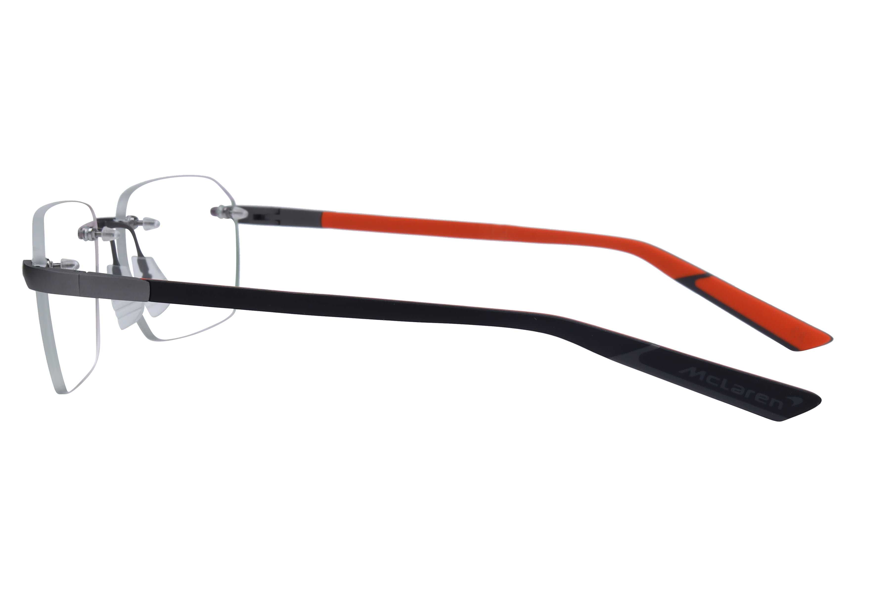 Mclaren MS-85O09 Frame Grey Male RimLess Rubber Frame — Grey frame — view 3
