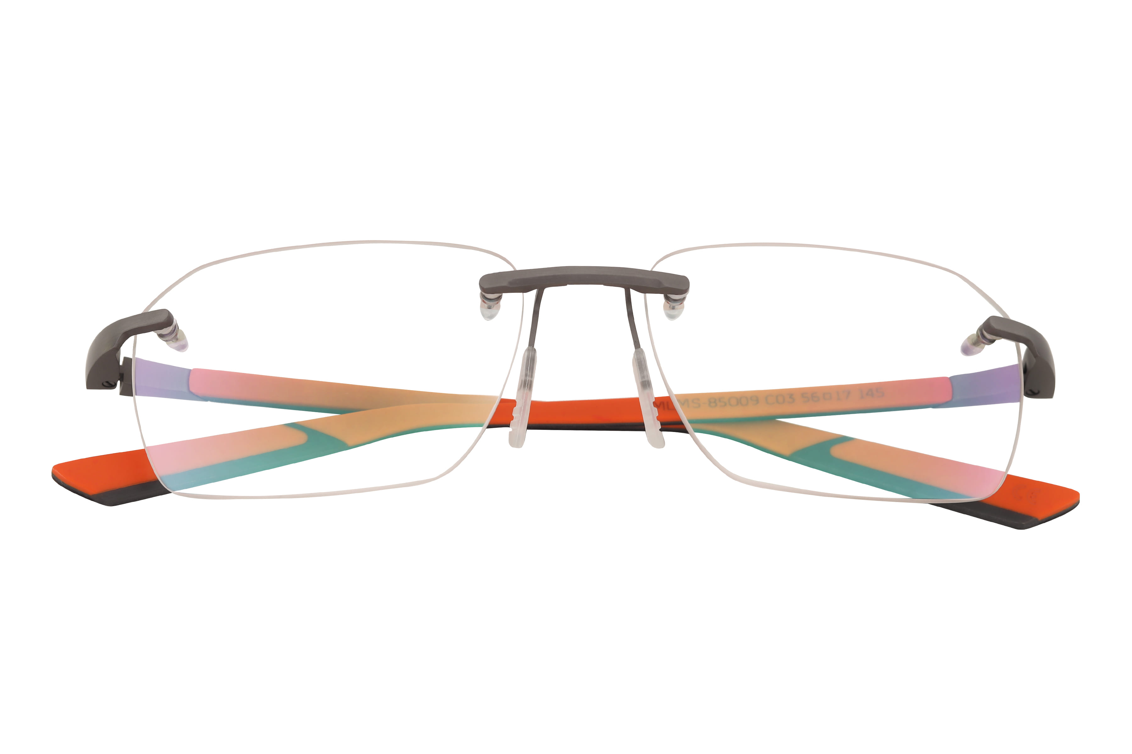 Mclaren MS-85O09 Frame Grey Male RimLess Rubber Frame — Grey frame — view 4