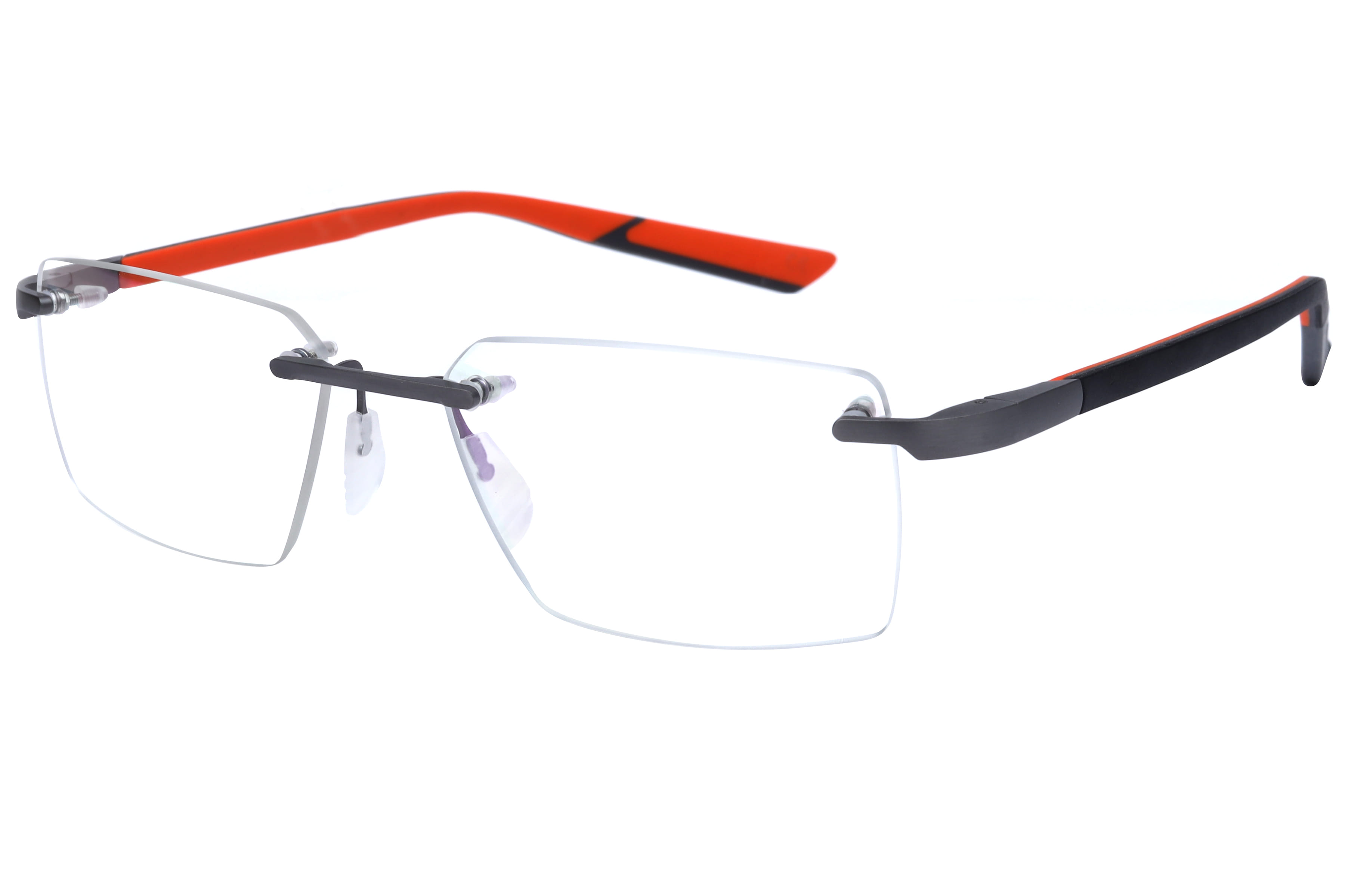 Mclaren MS-85O10 Frame Grey Male RimLess Rubber Frame — Grey frame — view 1