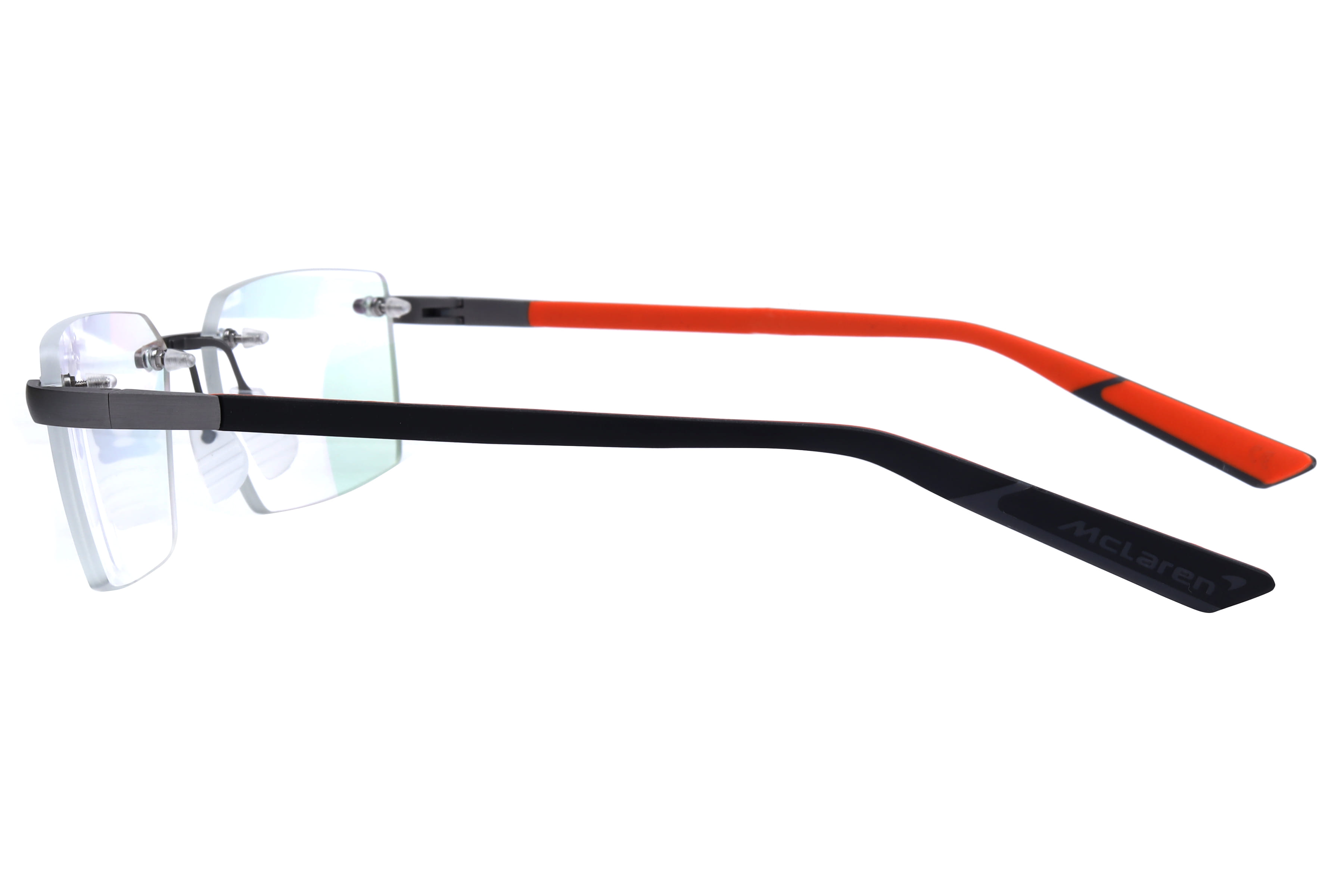Mclaren MS-85O10 Frame Grey Male RimLess Rubber Frame — Grey frame — view 3