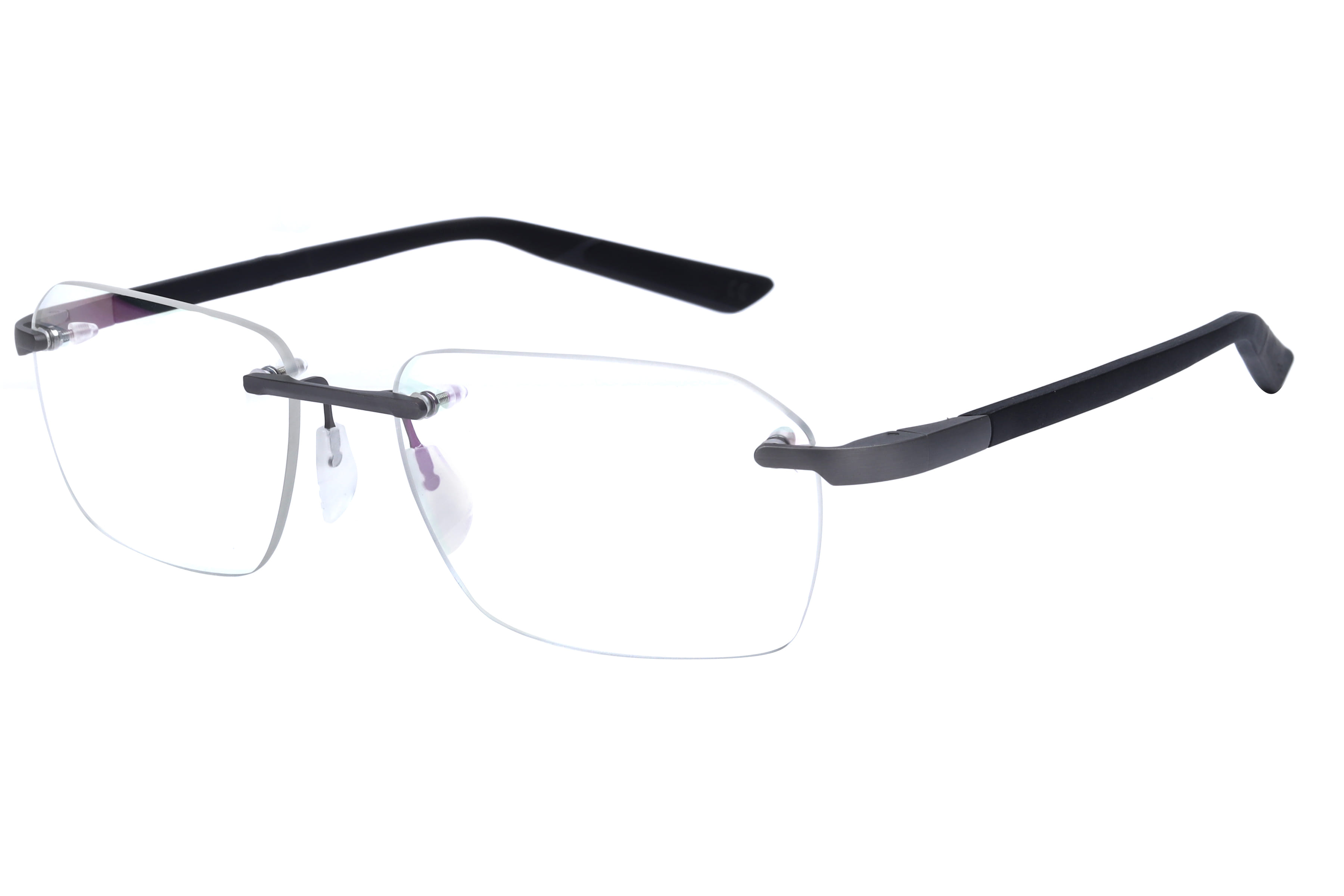 Mclaren MS-85O09 Frame Grey Male RimLess Rubber Frame — Grey frame — view 1