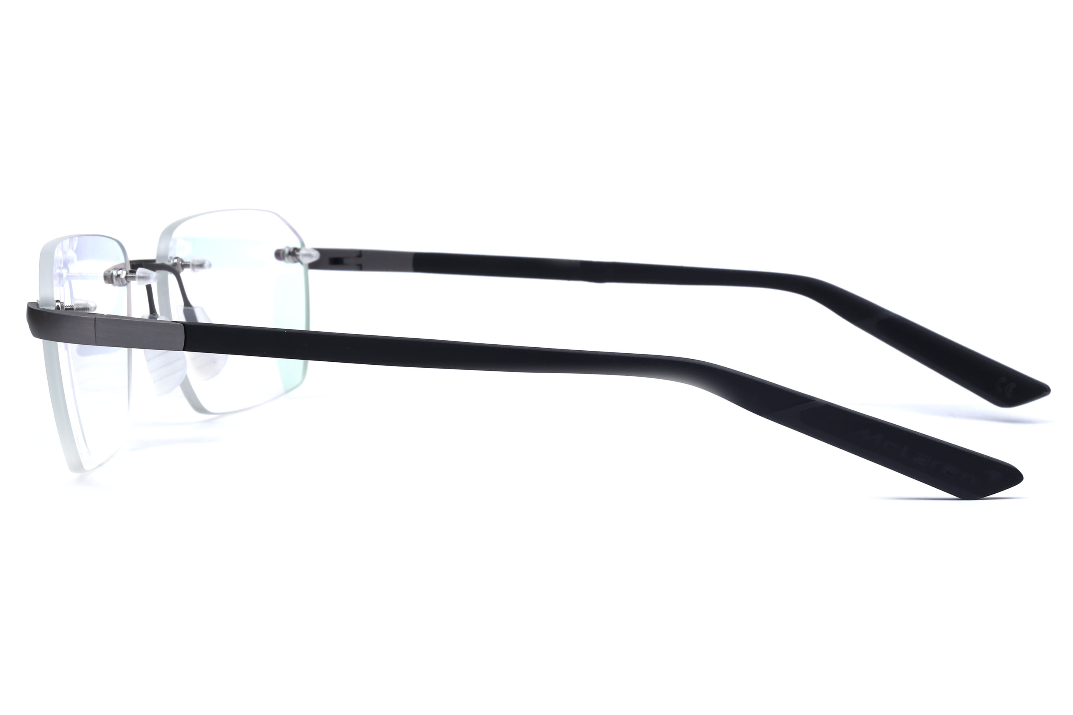 Mclaren MS-85O09 Frame Grey Male RimLess Rubber Frame — Grey frame — view 3