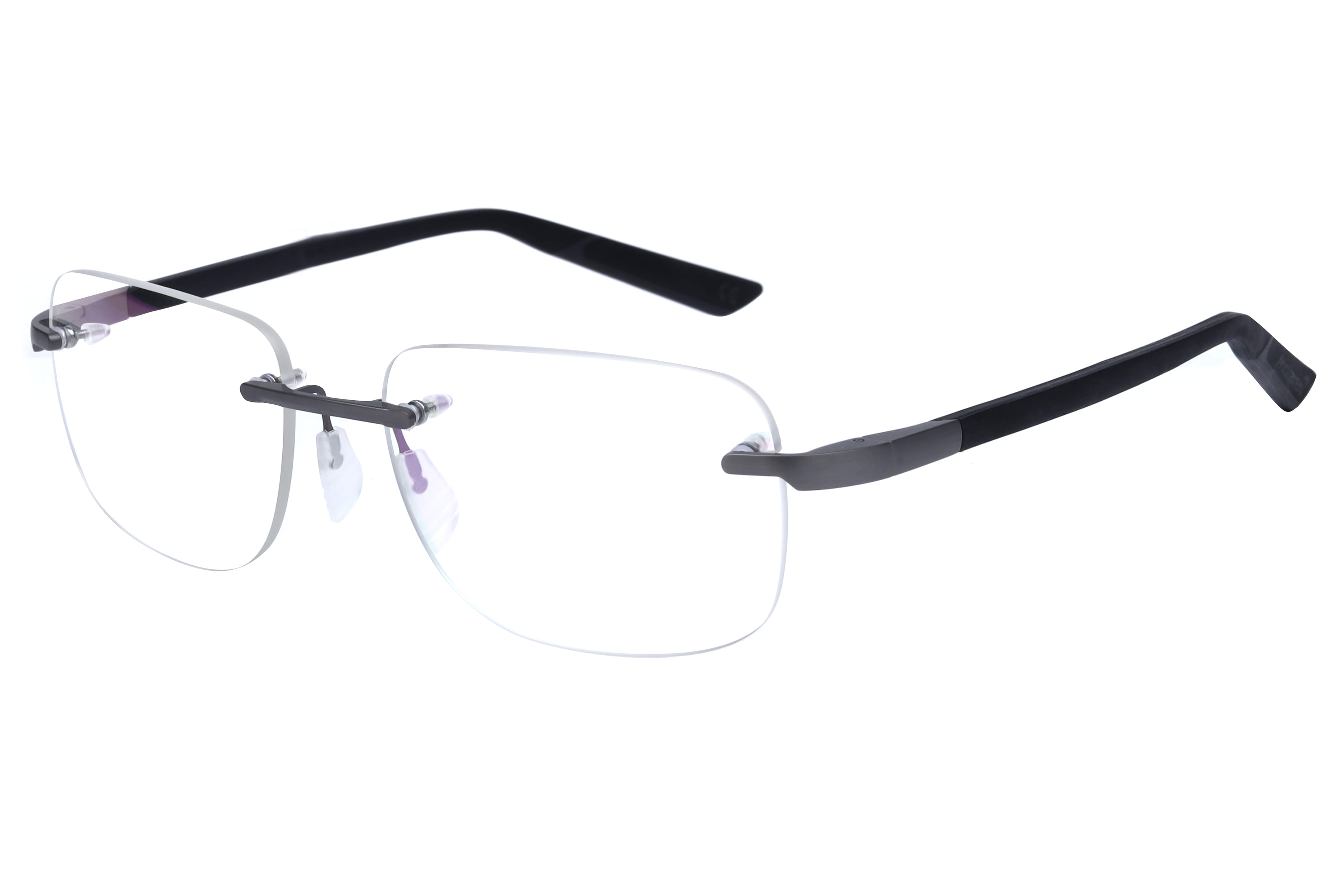 Mclaren MS-85O03 Frame Grey Male RimLess Rubber Frame — Grey frame — view 1