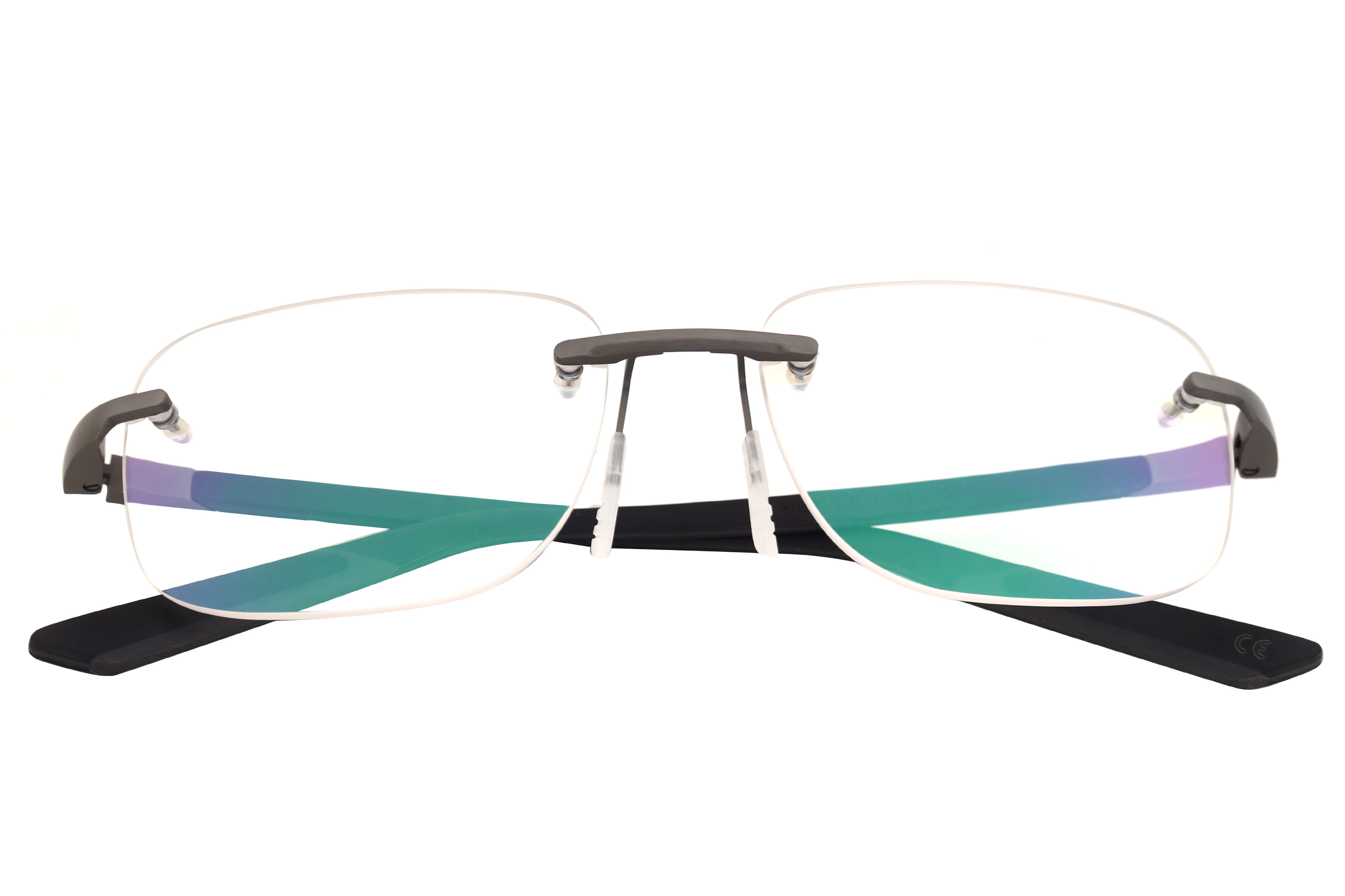 Mclaren MS-85O03 Frame Grey Male RimLess Rubber Frame — Grey frame — view 3