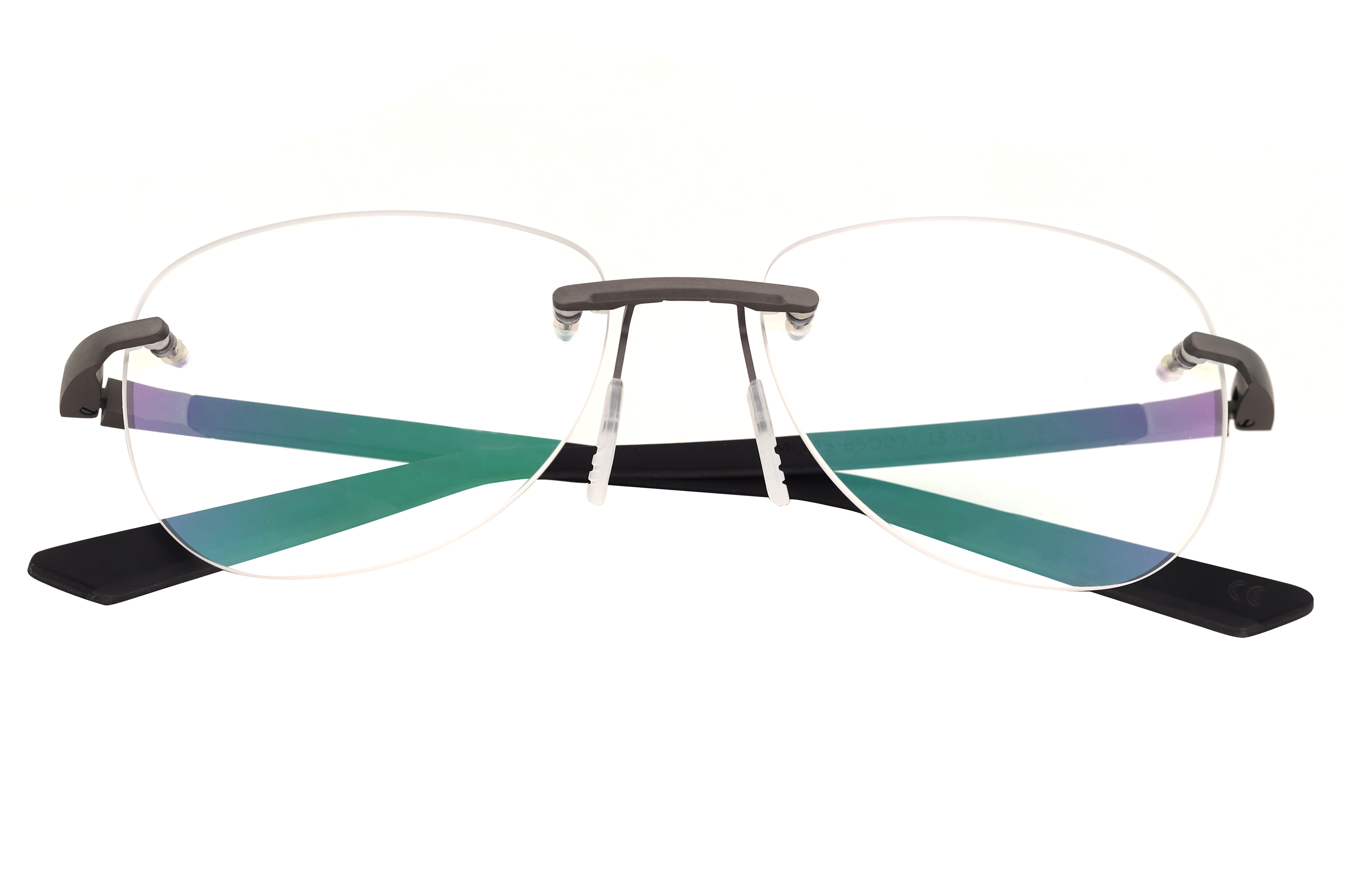 Mclaren MS-85O07 Frame Grey Male RimLess Rubber Frame — Grey frame — view 4