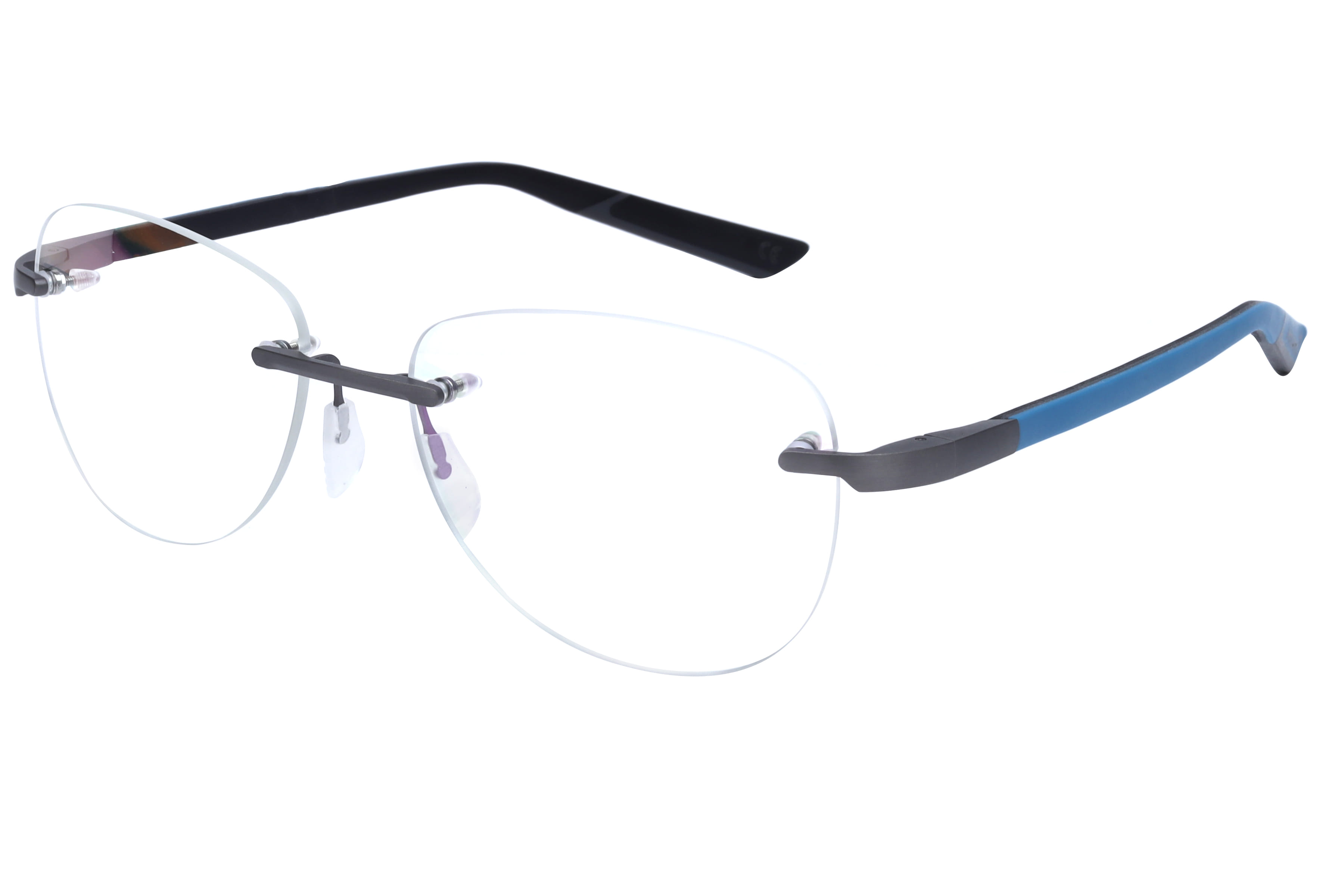 Mclaren MS-85O07 Frame Grey Male RimLess Rubber Frame — Grey frame — view 1