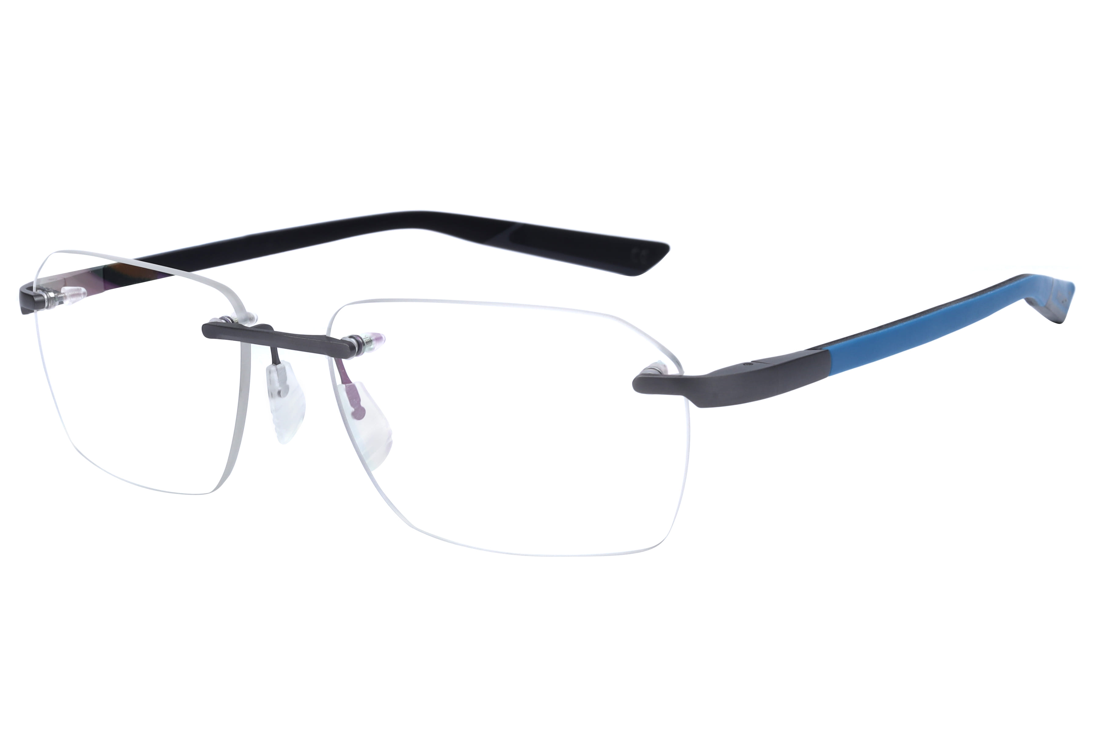 Mclaren MS-85O09 Frame Grey Male RimLess Rubber Frame — Grey frame — view 1