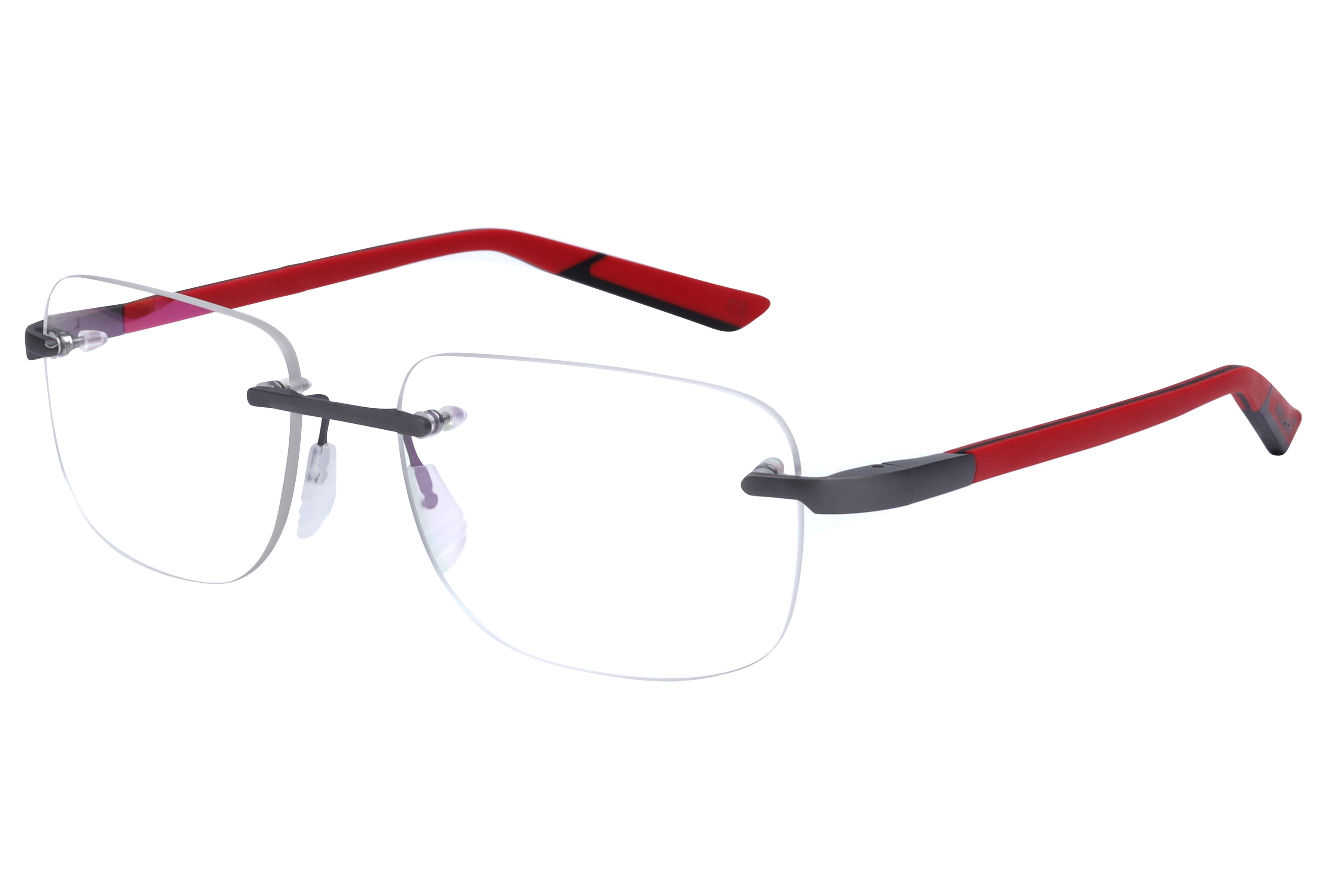 Mclaren MS-85O03 Frame Grey Male RimLess Rubber Frame — Grey frame — view 1