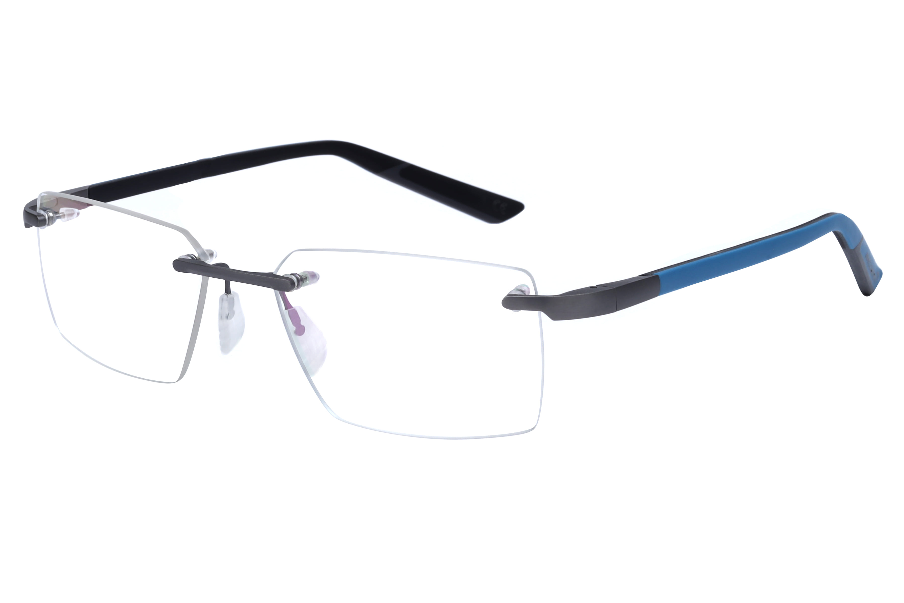 Mclaren MS-85O10 Frame Grey Male RimLess Rubber Frame — Grey frame — view 1