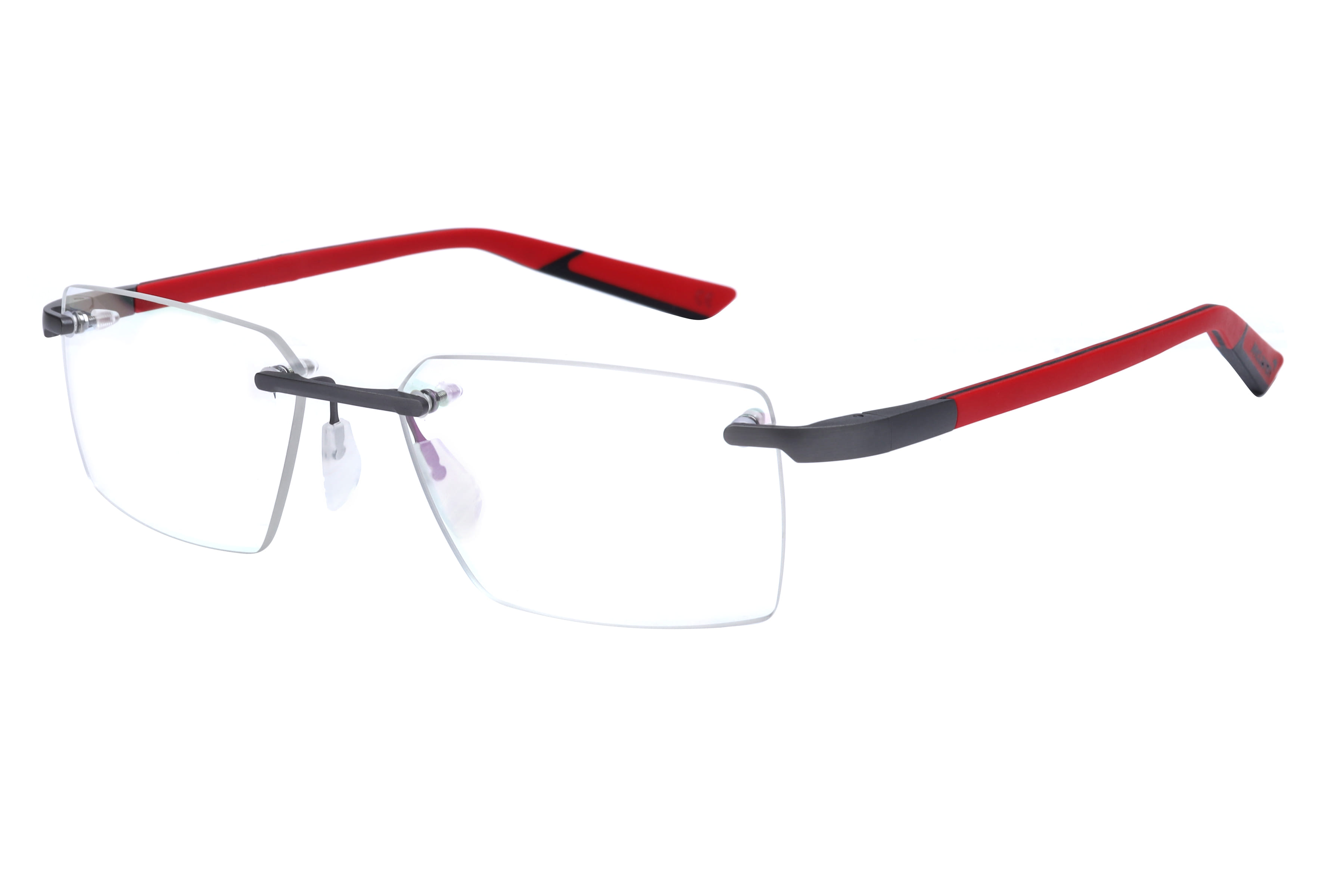 Mclaren MS-85O10 Frame Grey Male RimLess Rubber Frame — Grey frame — view 1