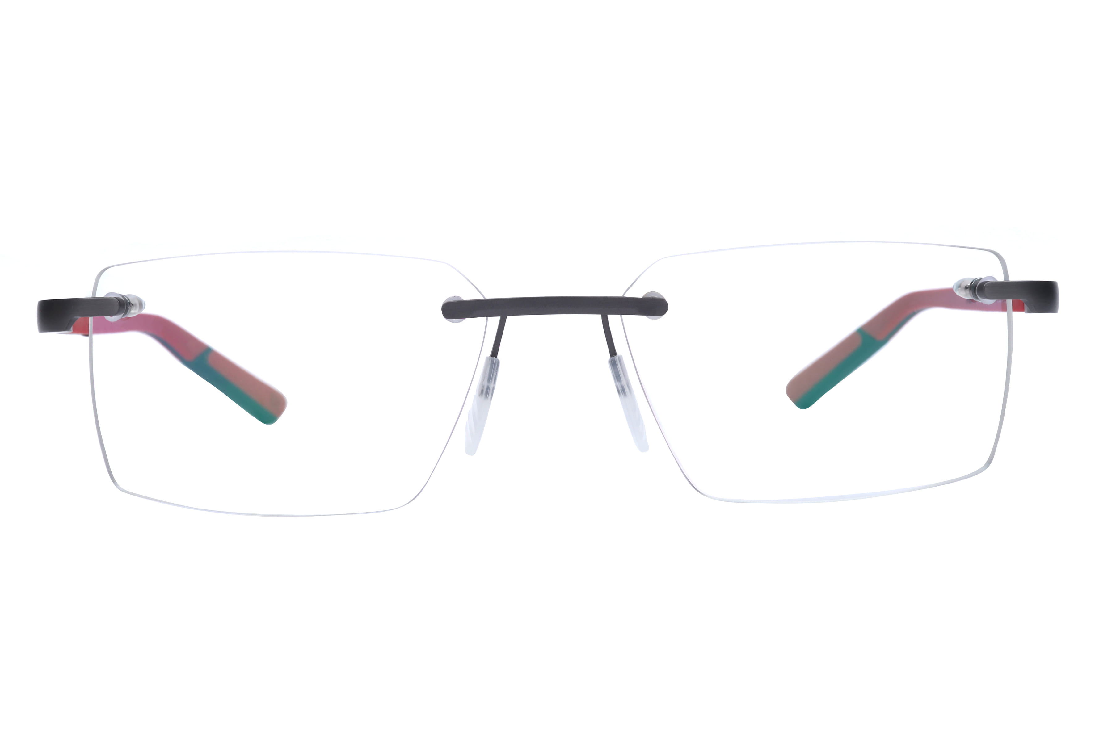 Mclaren MS-85O10 Frame Grey Male RimLess Rubber Frame — Grey frame — view 2