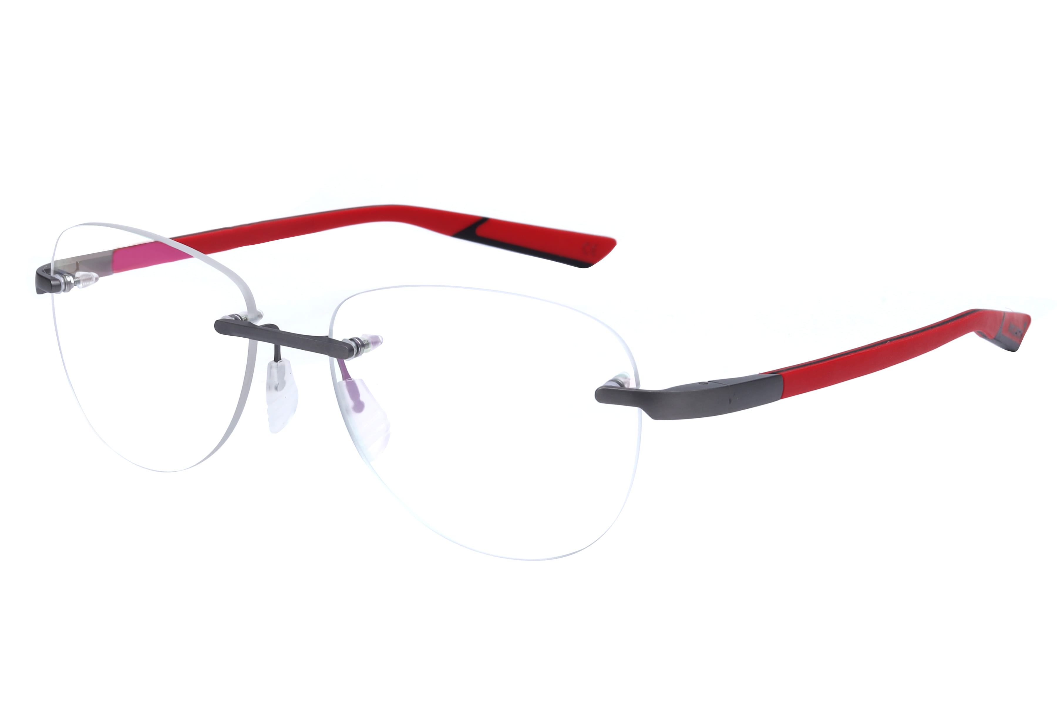 Mclaren MS-85O07 Frame Grey Male RimLess Rubber Frame — Grey frame — view 1