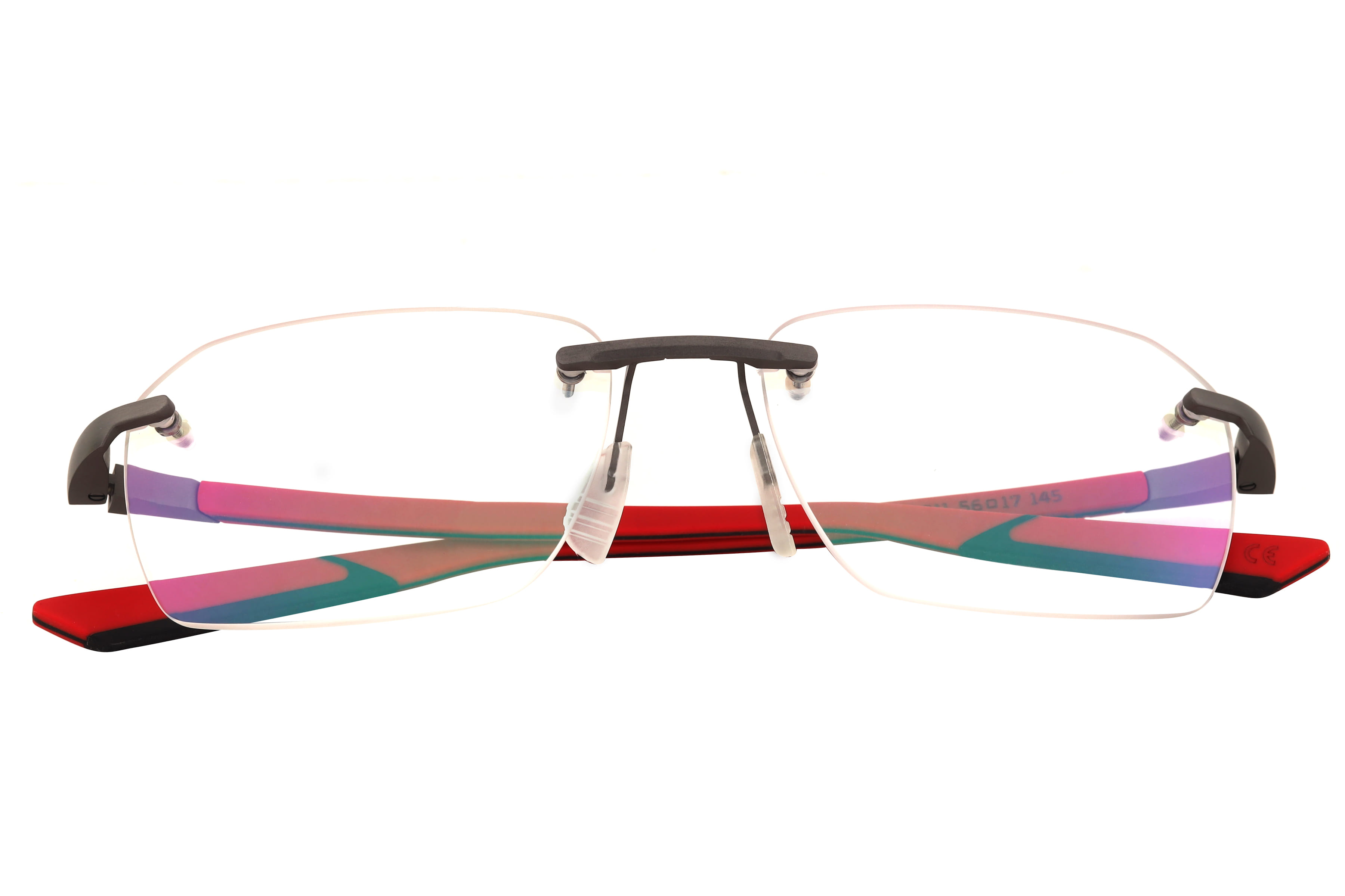Mclaren MS-85O09 Frame Grey Male RimLess Rubber Frame — Grey frame — view 4