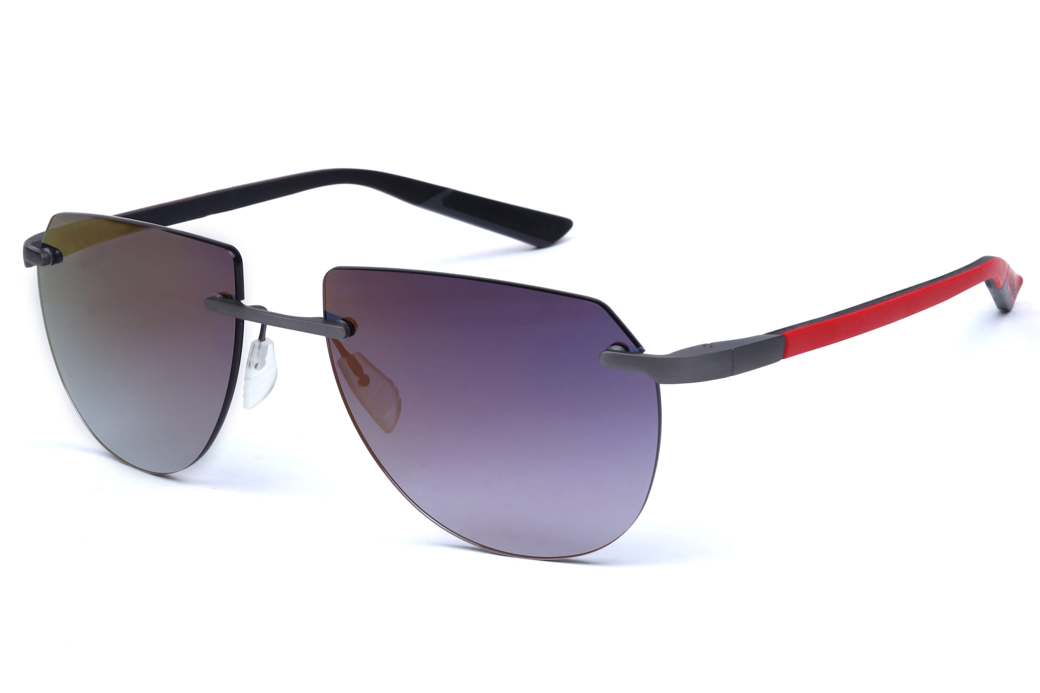 Mclaren ML MS-85S01 Sunglass Grey Male RimLess Rubber Sunglass — Grey frame — view 1