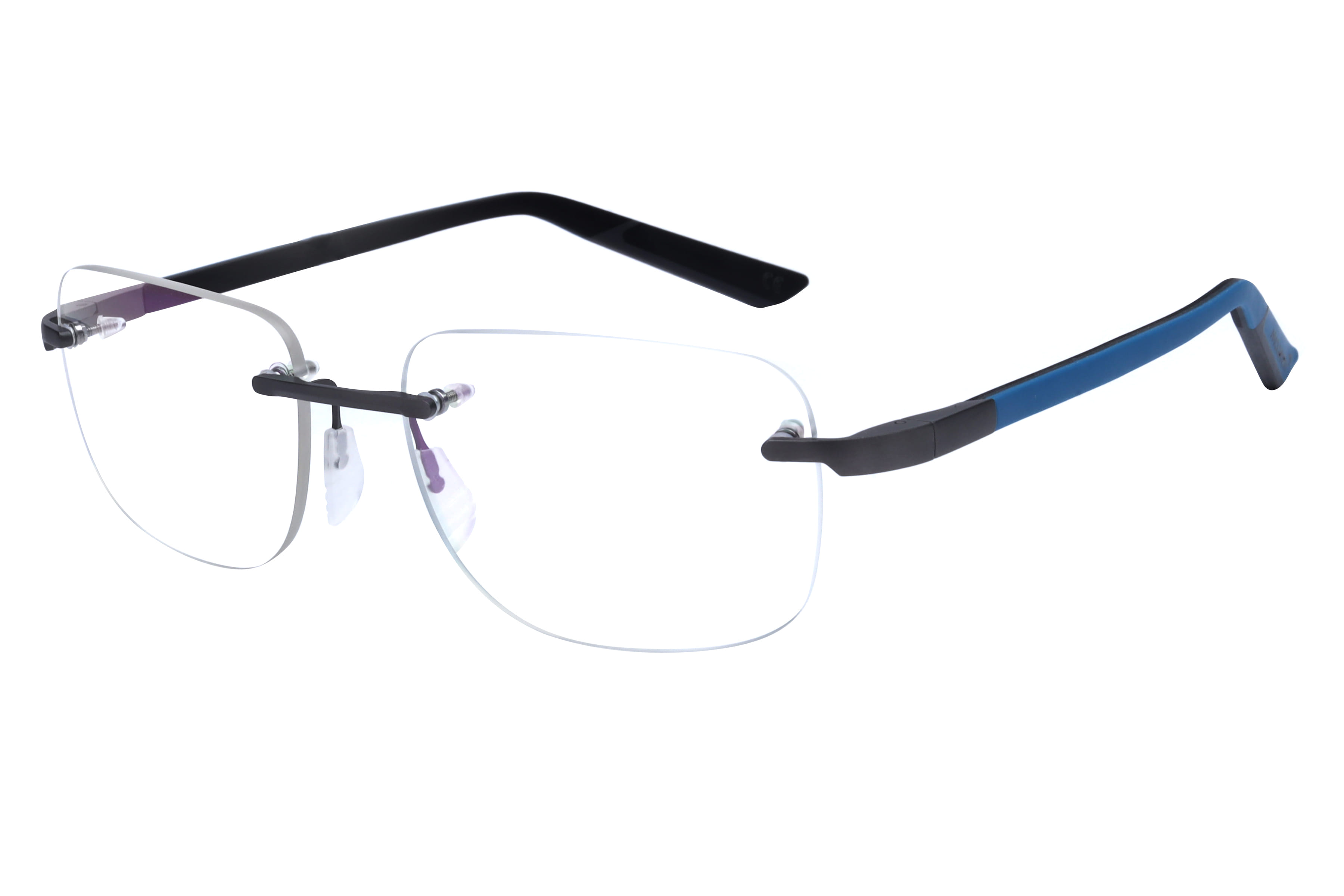 Mclaren MS85O03 Frame Grey Male RimLess Rubber Frame — Grey frame — view 2