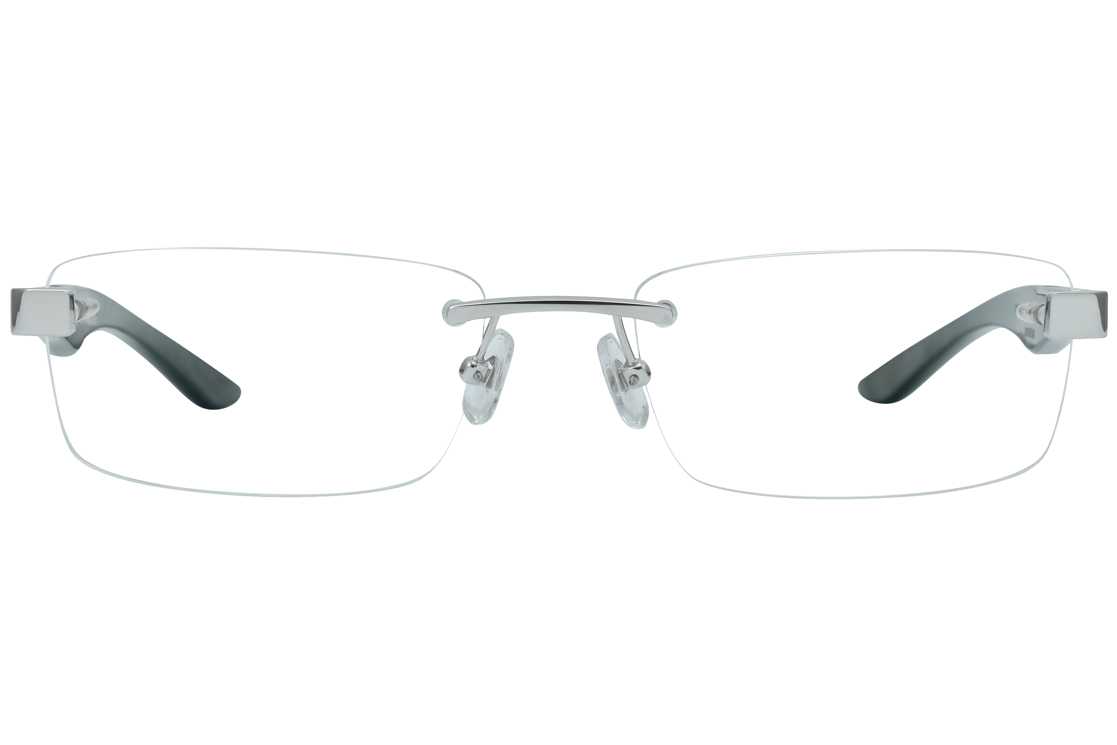 Maybach THE ARTIST III Frame Silver Male RimLess Shell — Silver frame