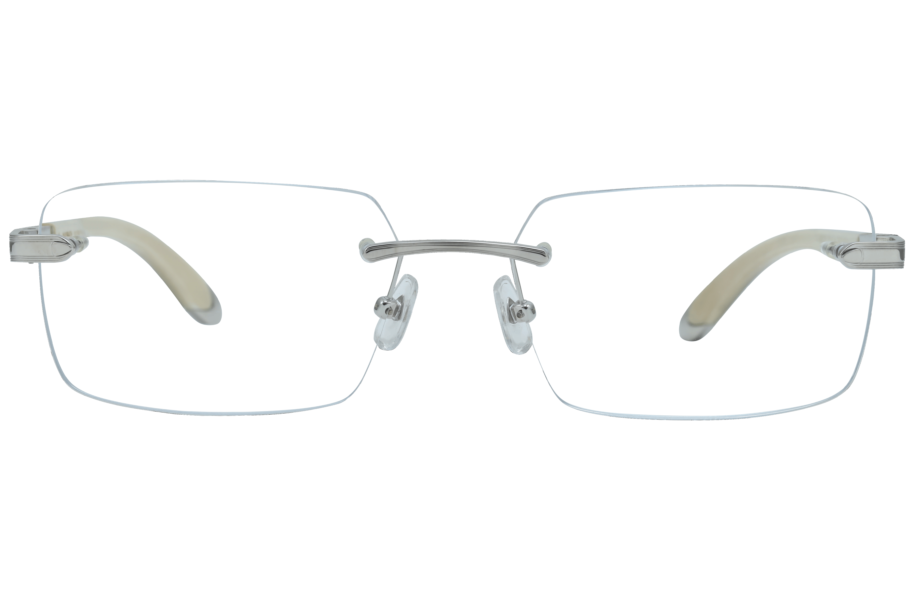 Maybach THE SYMPHONY I Frame Silver Male RimLess Metal with — Silver frame