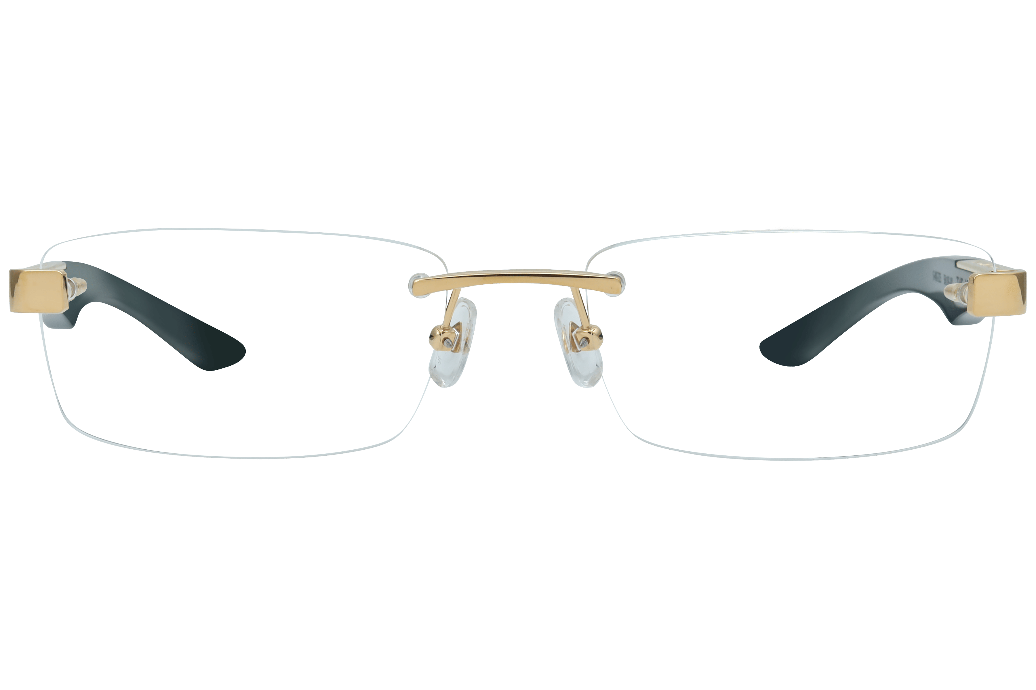 Maybach THE ARTIST III Frame Gold Male RimLess Shell — Gold frame