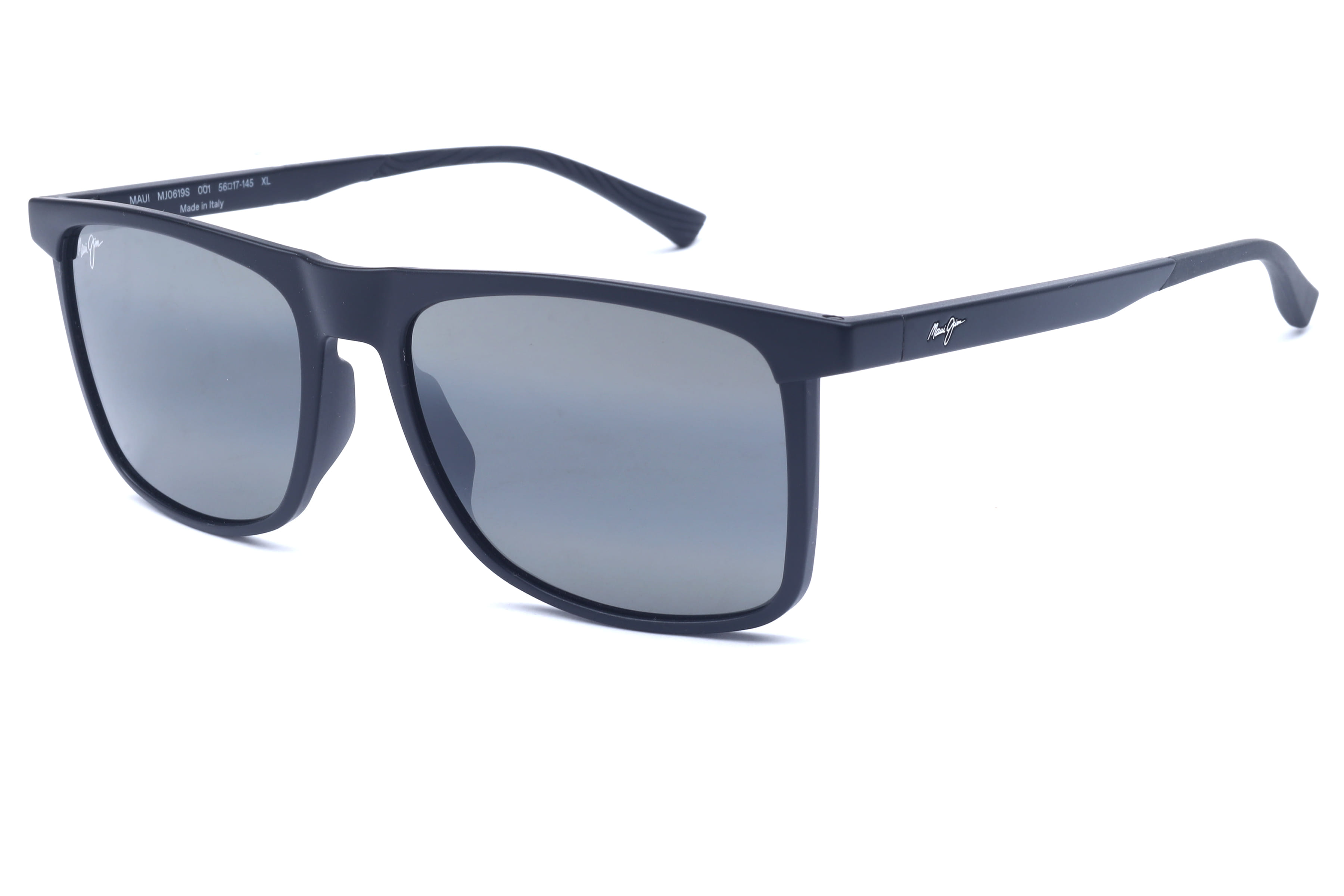 Maui Jim MJ 619 Sunglass Matt Black Male Full Shell Sunglass — Matt Black frame — view 1