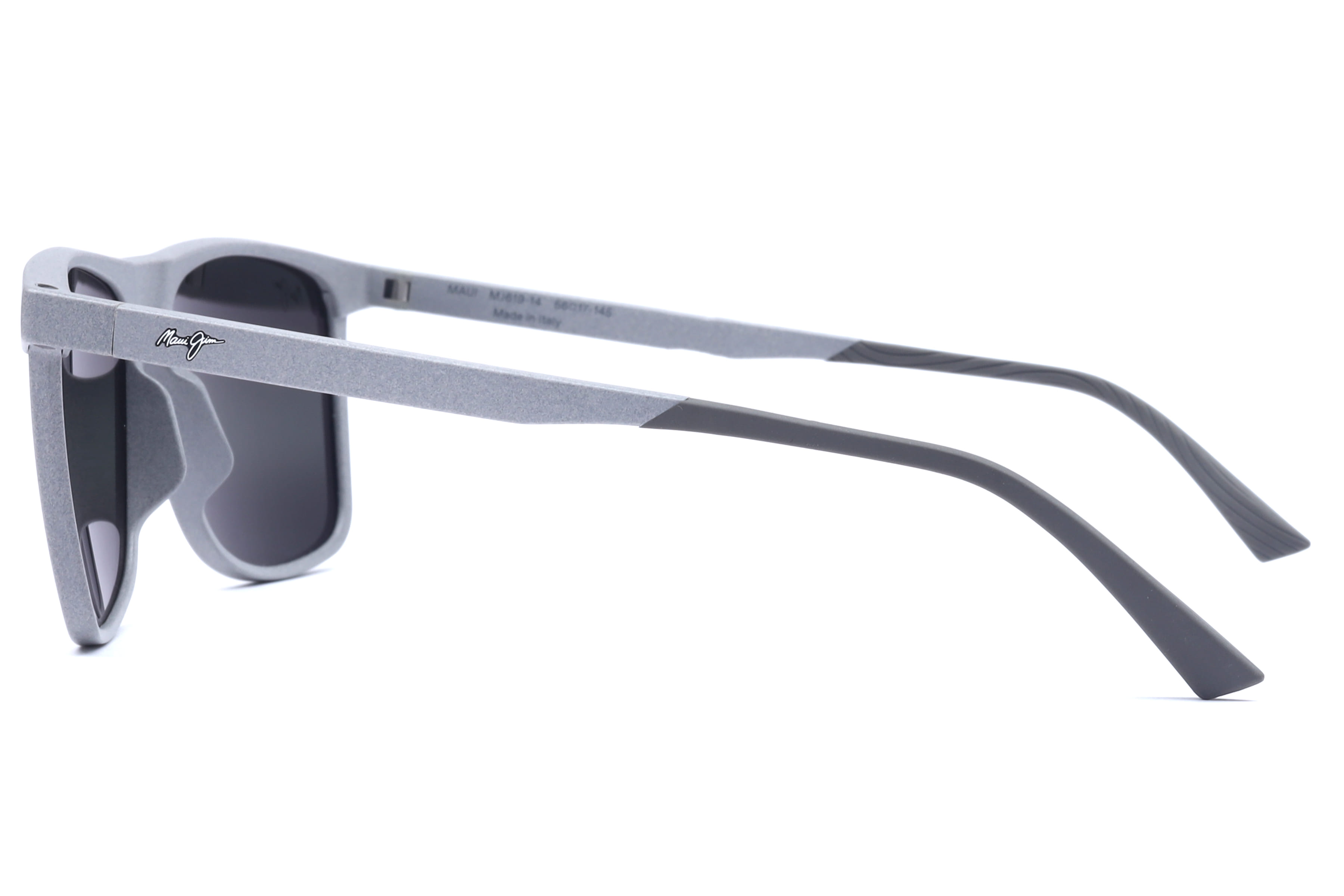Maui Jim MJ 619 Sunglass Grey Male Full Shell Sunglass — Grey frame — view 3