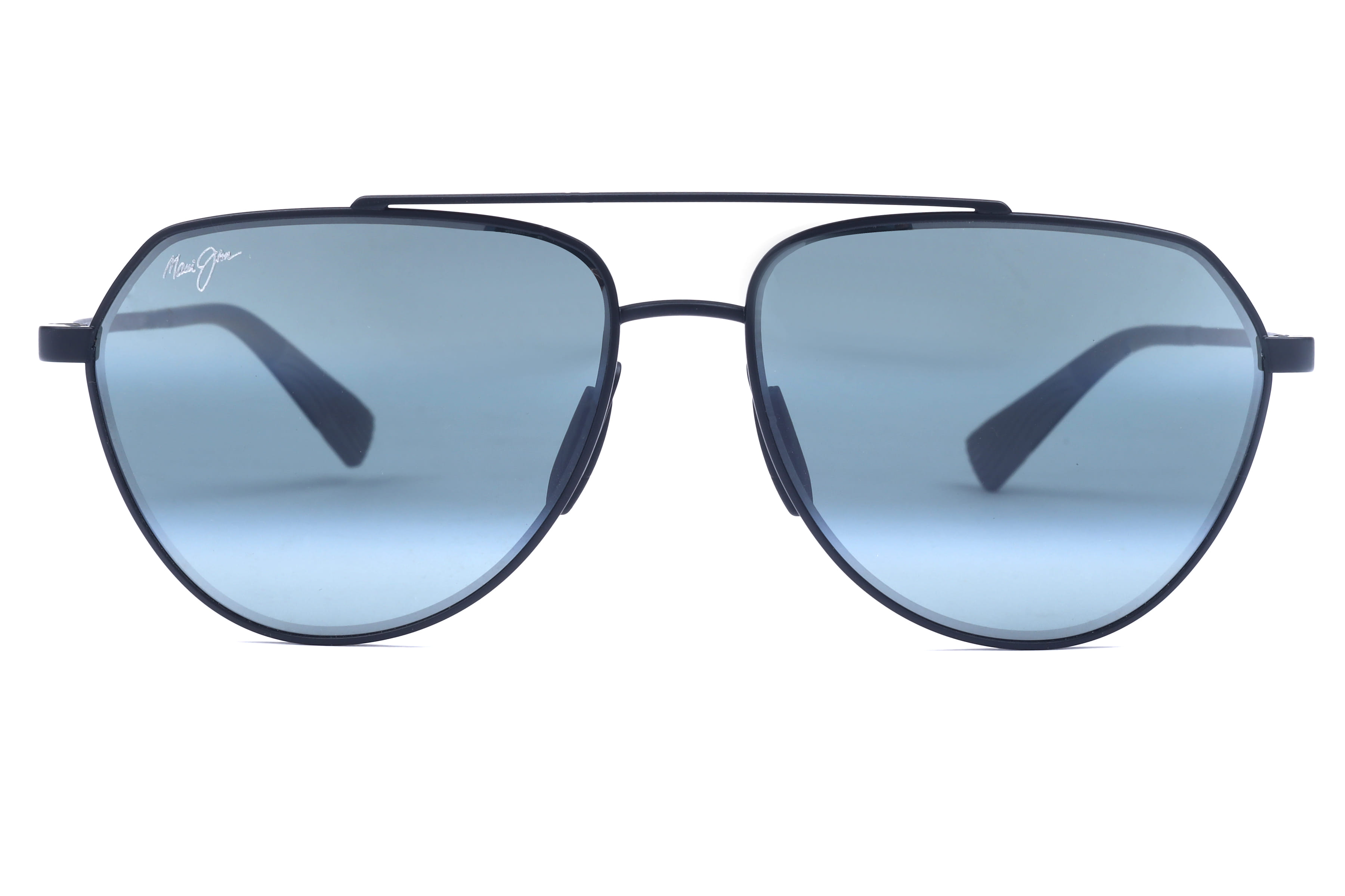 Maui Jim MJ 634 Sunglass Matt Black Male Full Titanium — Matt Black frame