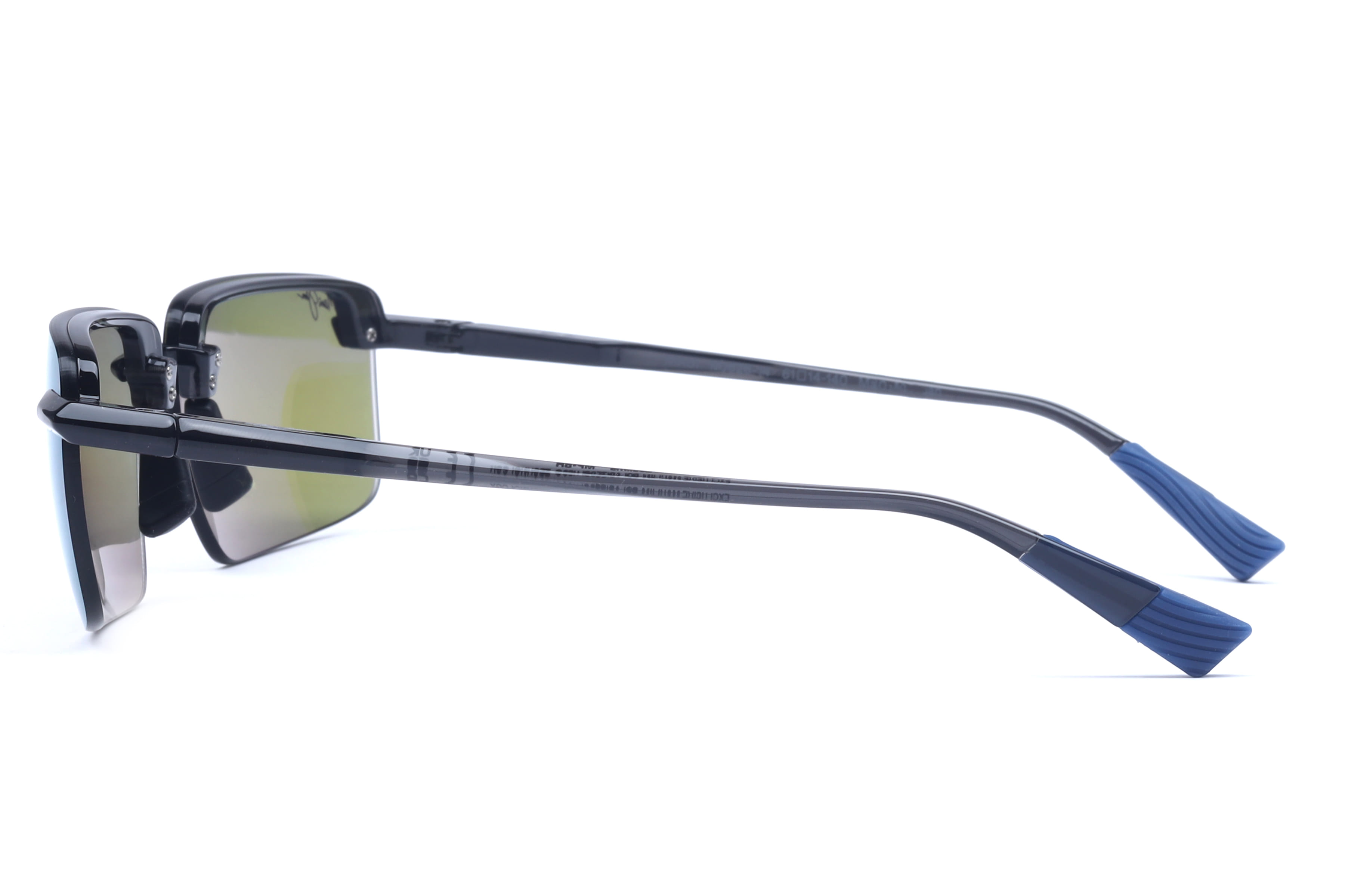 Maui Jim MJ 626 Sunglass Transparent Grey Male RimLess Shell Sunglass — Transparent Grey frame — view 3