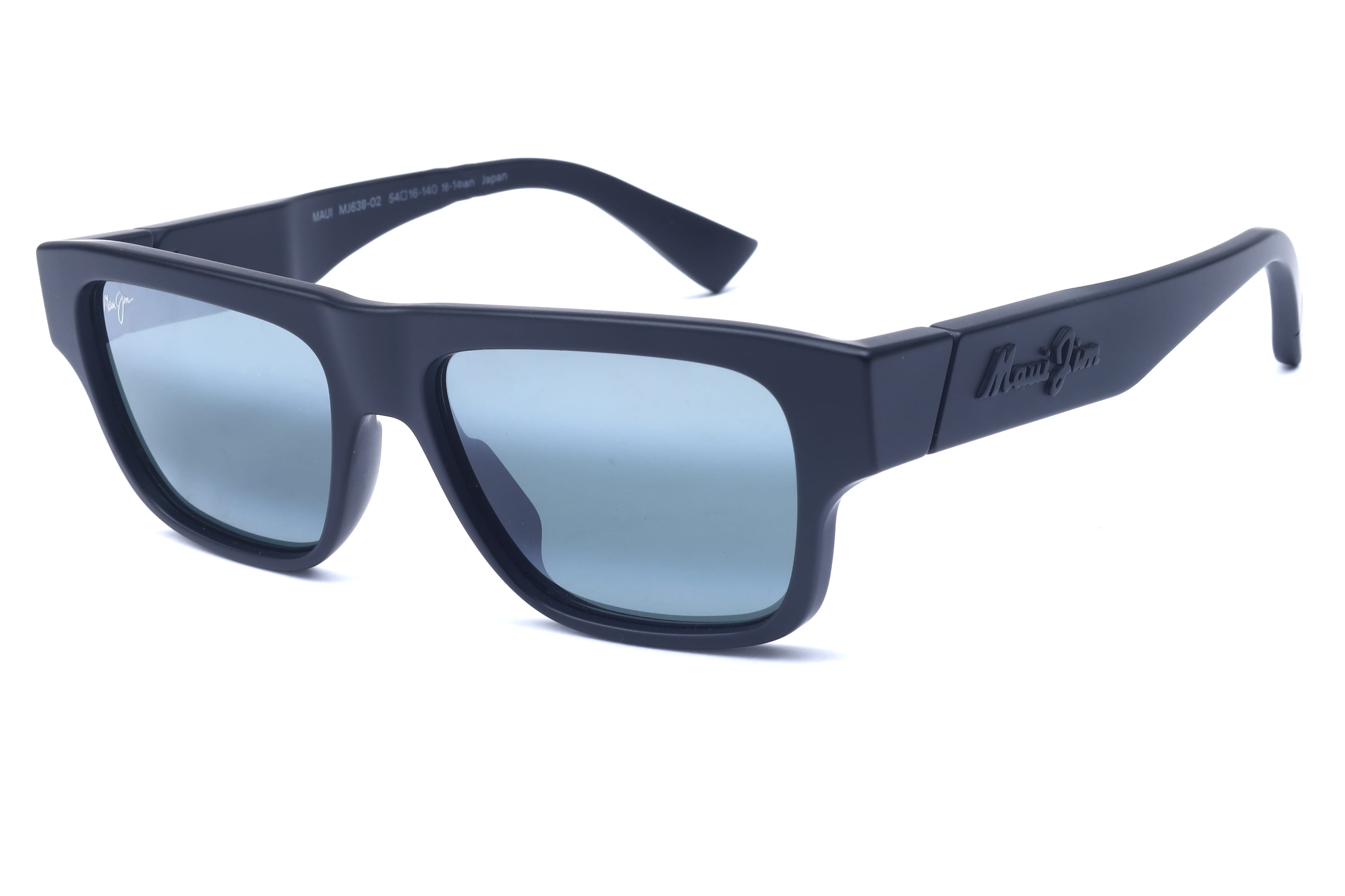 Maui Jim MJ 638 Sunglass Matt Black Male Full Shell — Matt Black frame