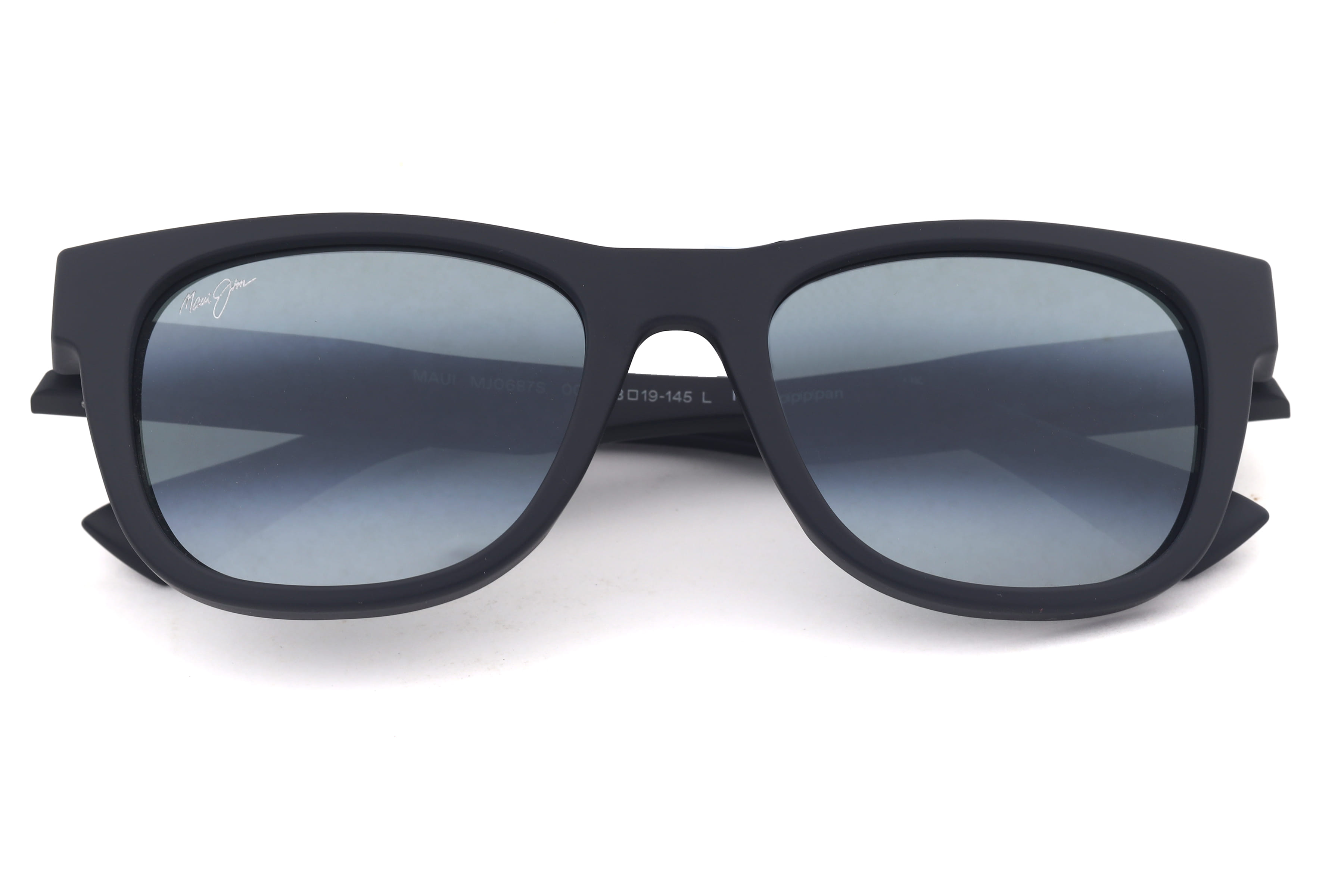 Maui Jim MJ 0687S Sunglass Matt Black Male Full Shell Sunglass — Matt Black frame — view 4