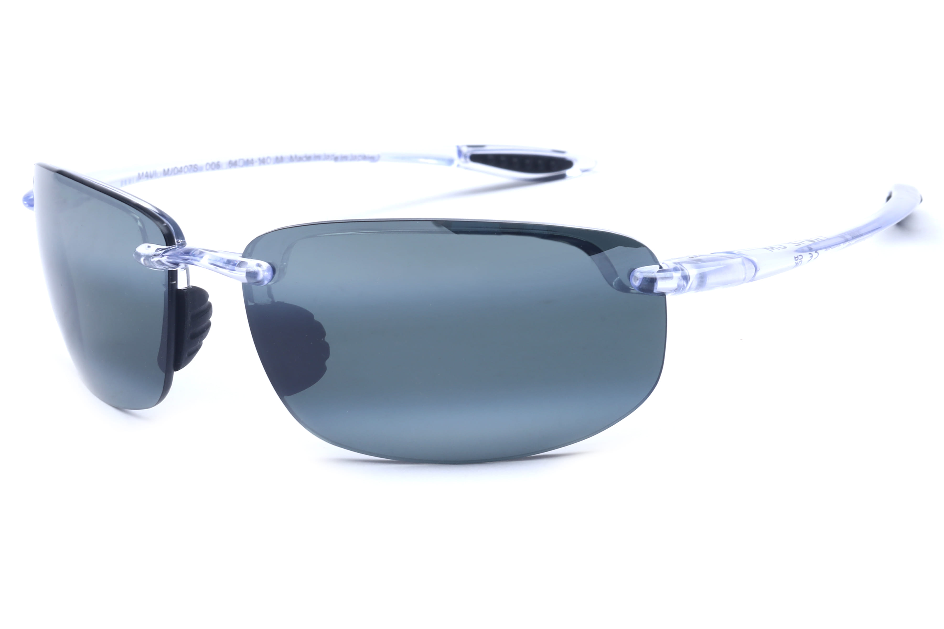 Maui Jim MJ 0407S Sunglass Transparent Male RimLess Shell Sunglass — Transparent frame — view 1