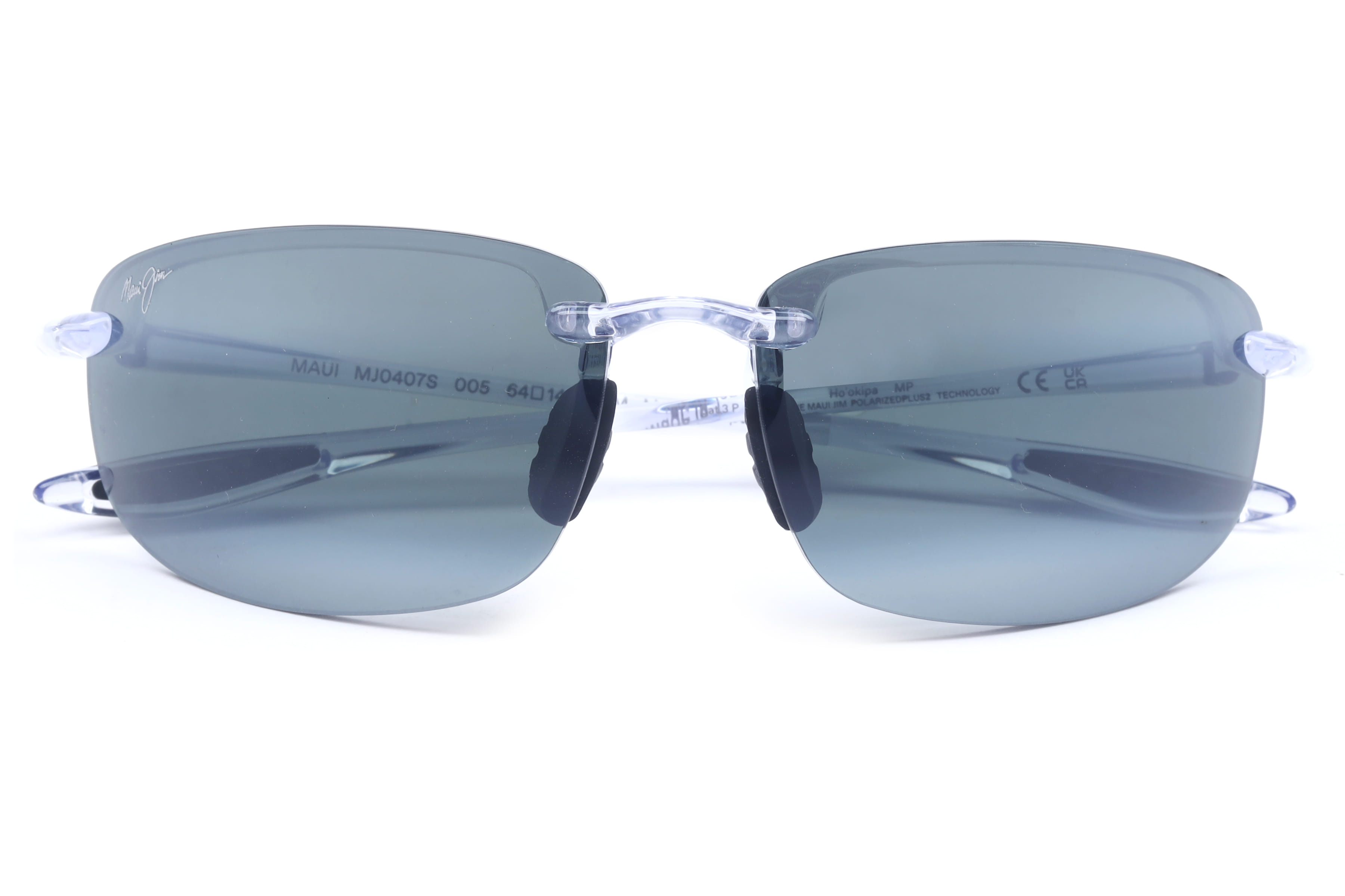 Maui Jim MJ 0407S Sunglass Transparent Male RimLess Shell Sunglass — Transparent frame — view 4
