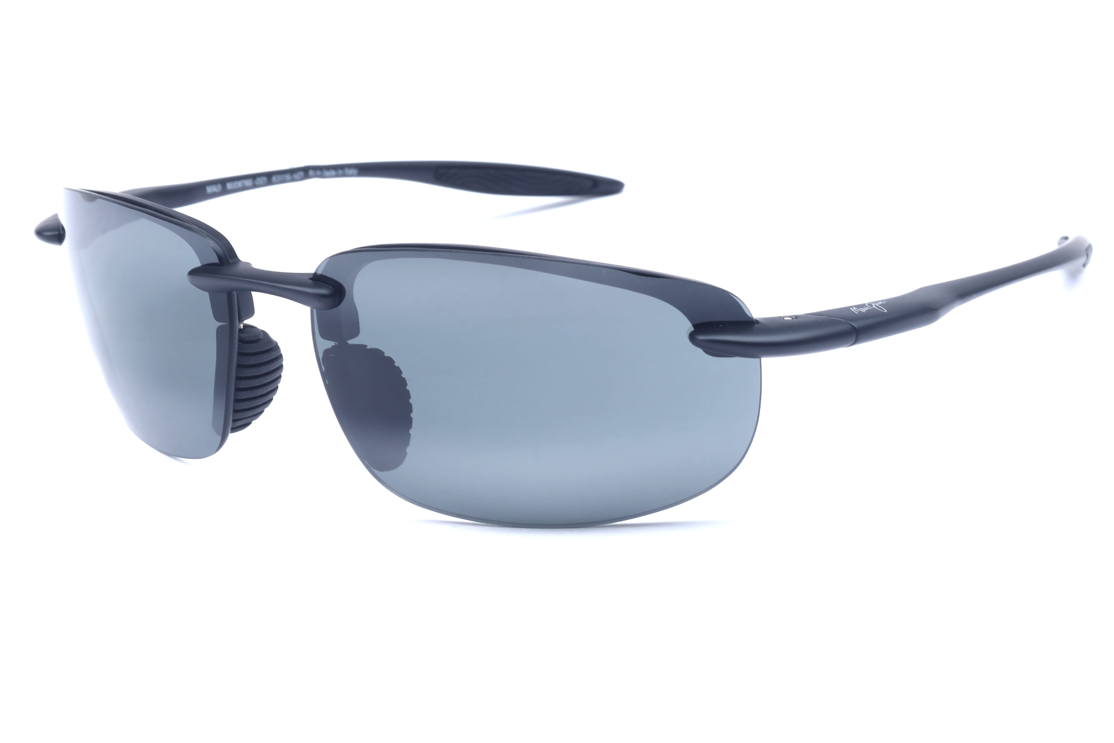 Maui Jim MJ 0676 Sunglass Matt Black Male RimLess Shell Sunglass — Matt Black frame — view 1